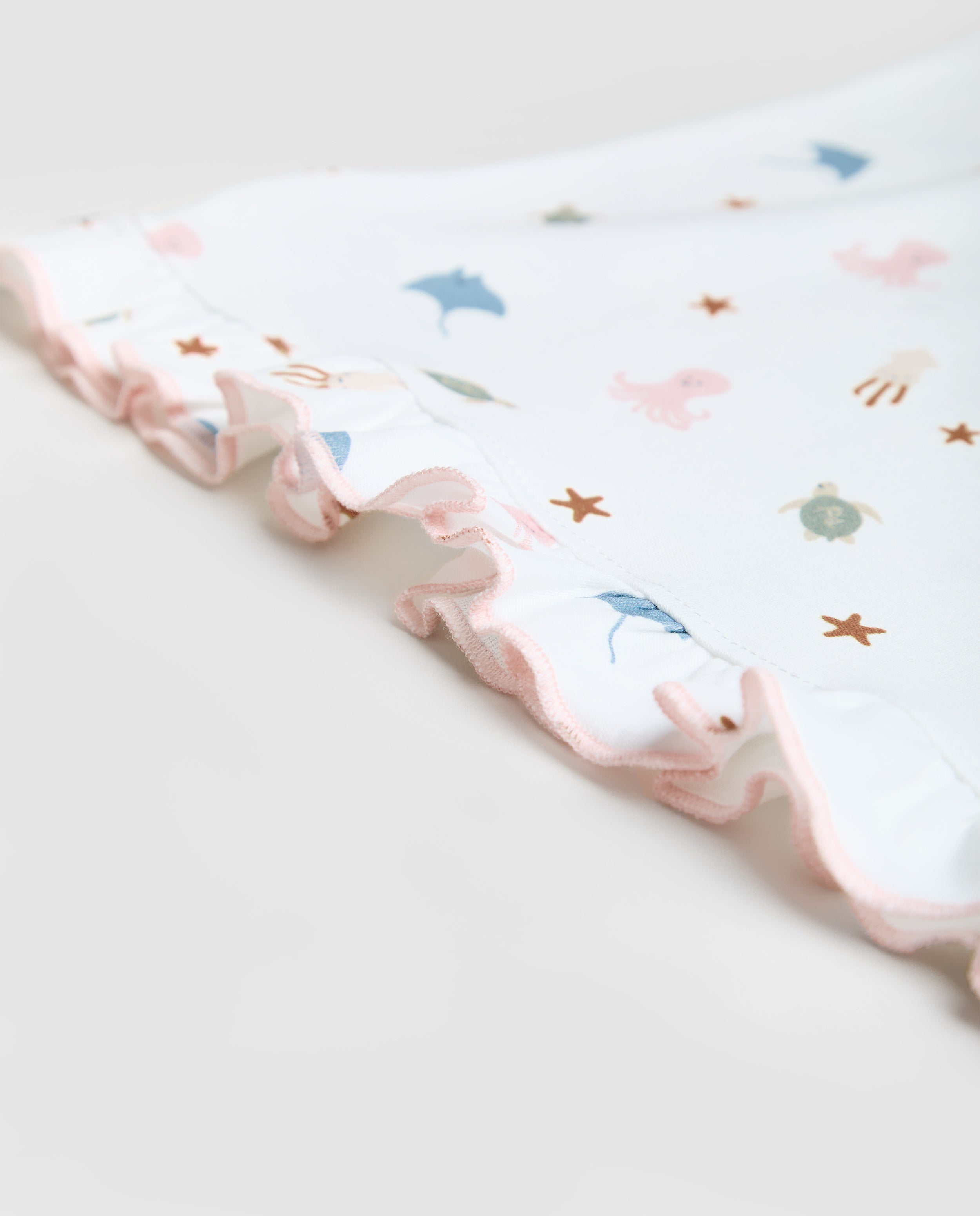 Pijama Kids Volantes Ocean Corto