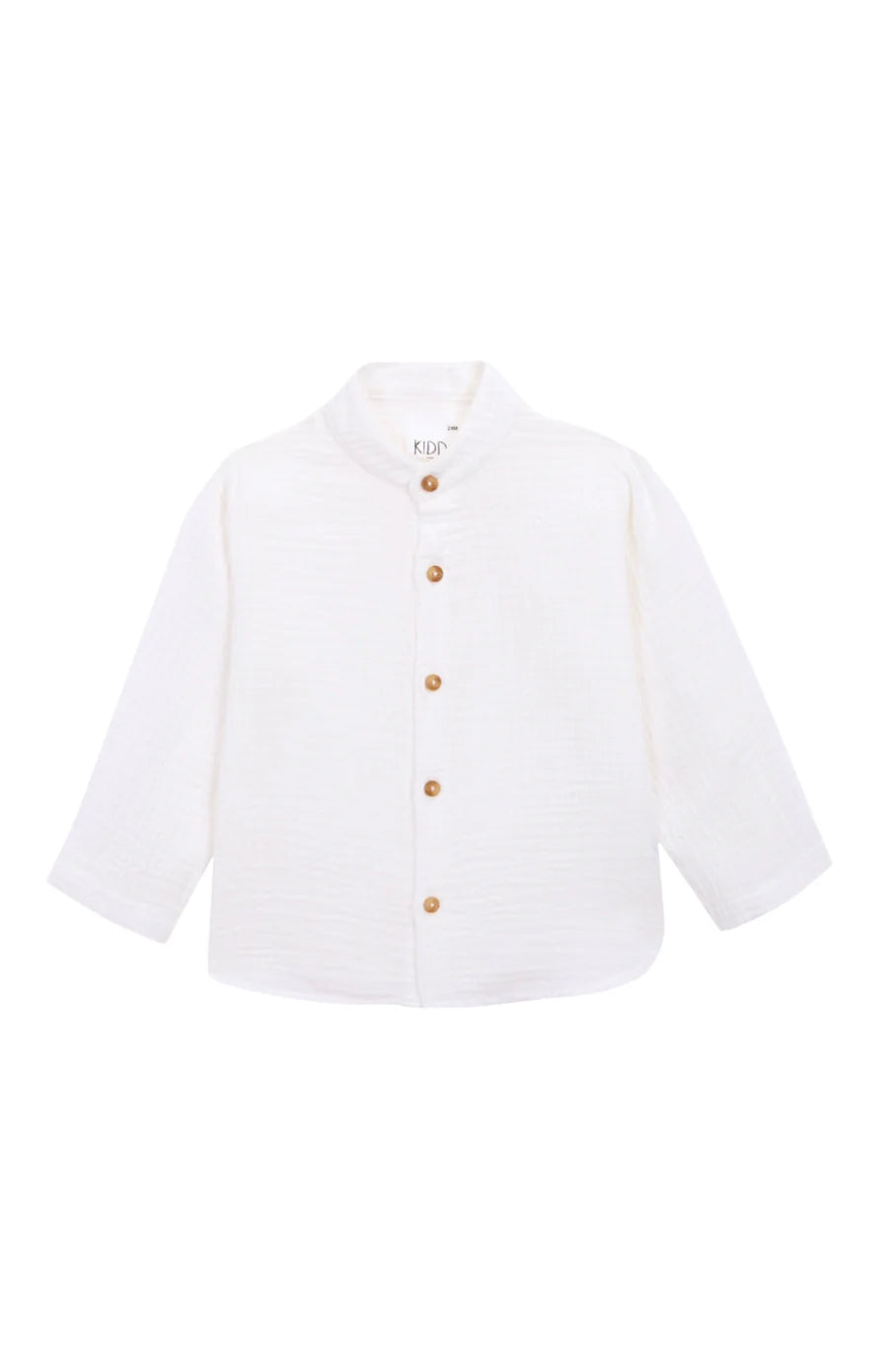 White Bamboo Mao Shirt