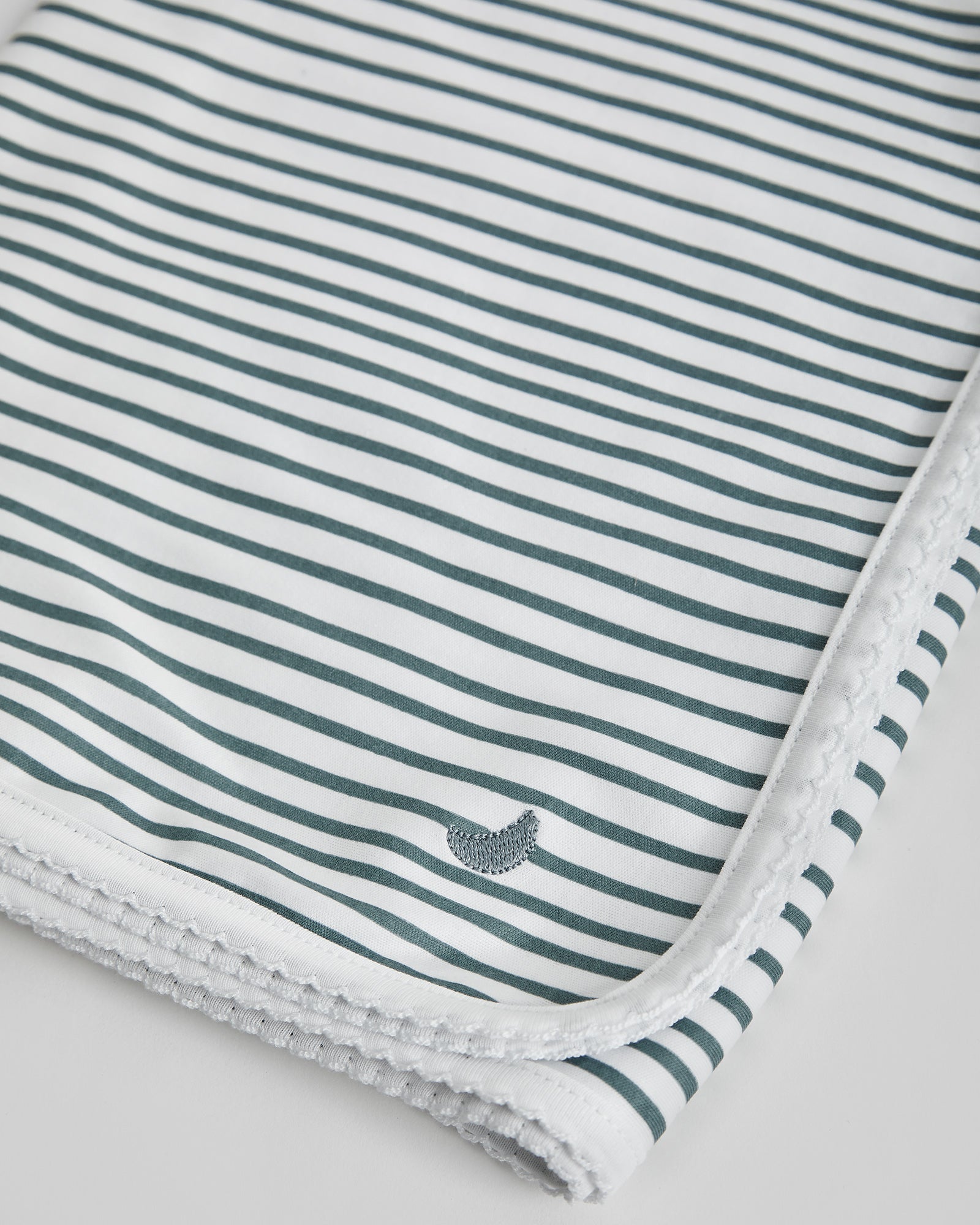 Deep Blue Striped Baby Swaddle