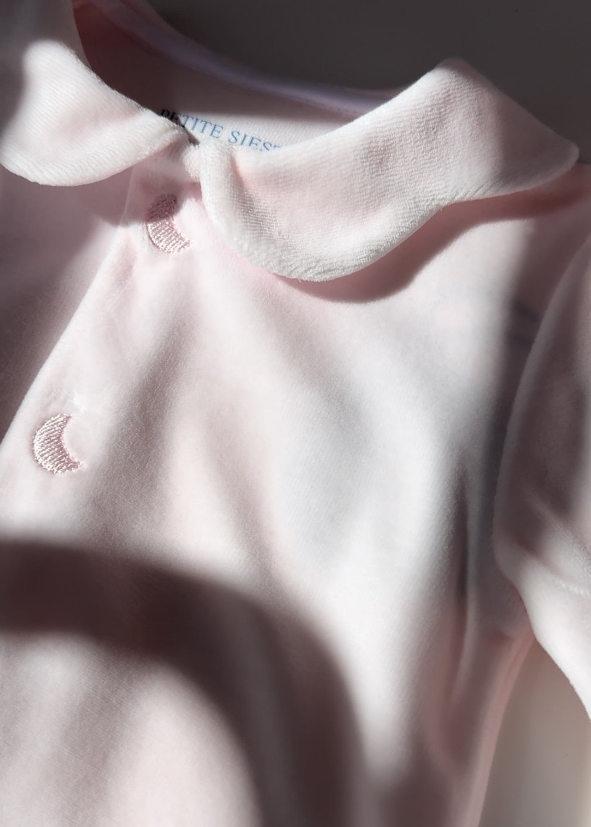 Pink Velour Baby Pajamas