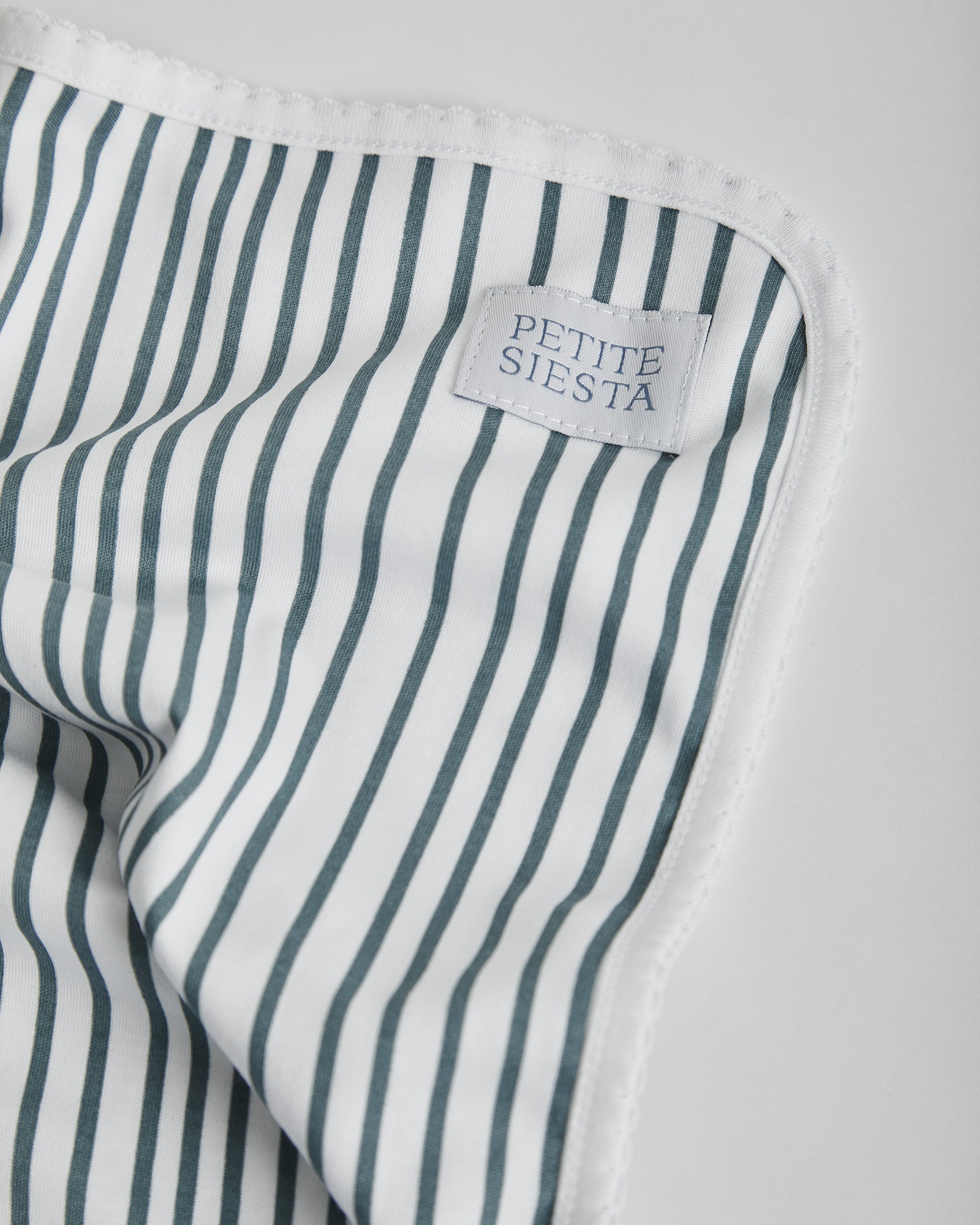 Deep Blue Striped Baby Swaddle