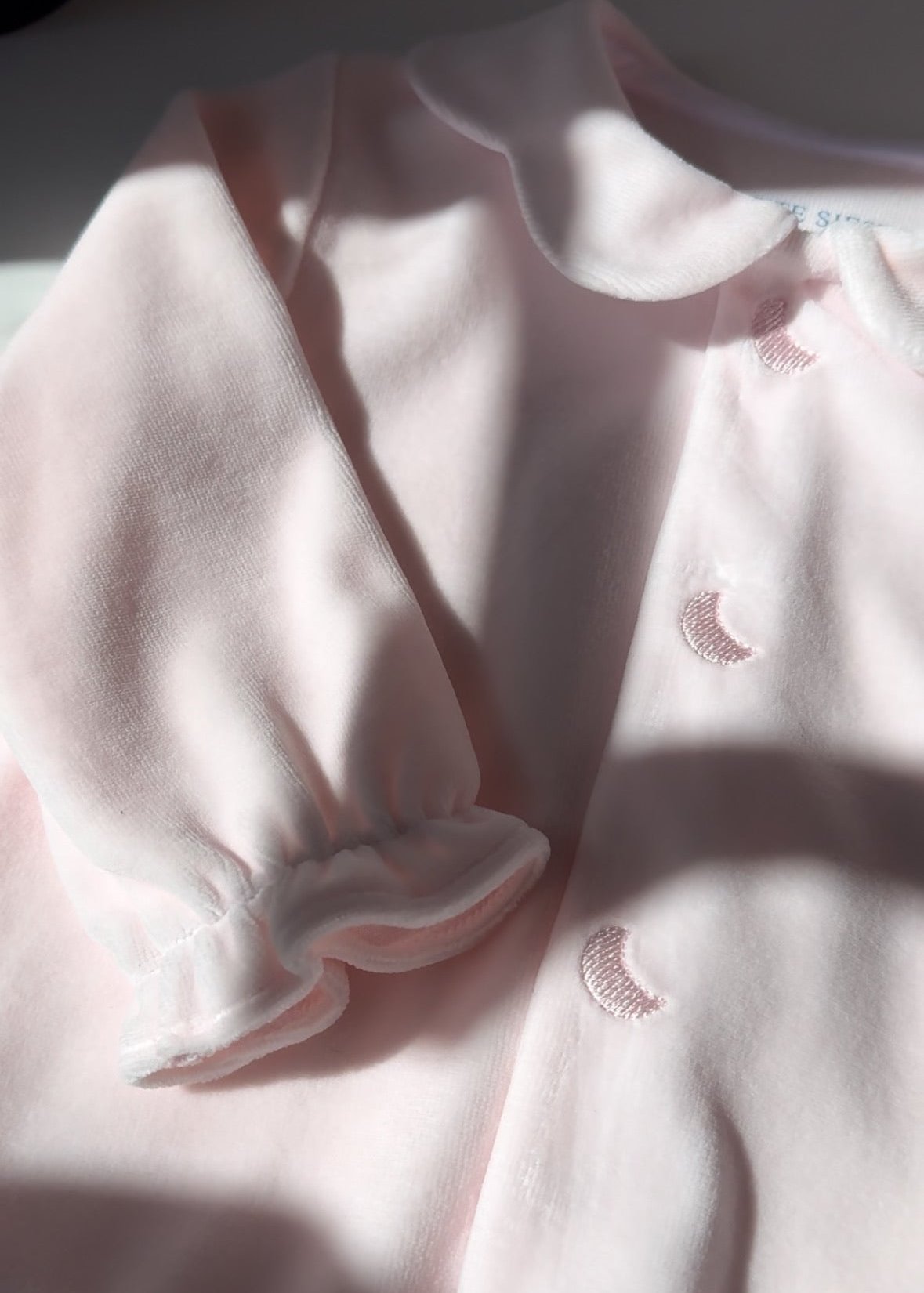 Pink Velour Baby Pajamas