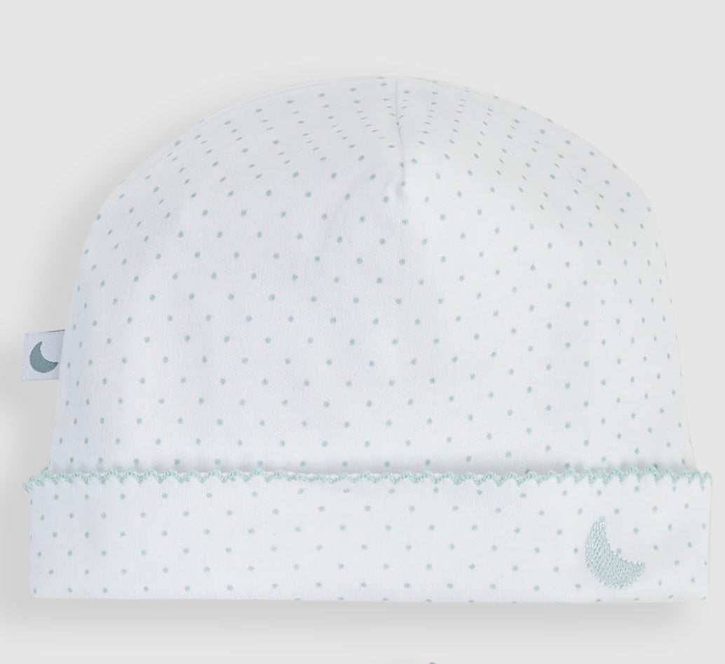 Blue Dotted Baby Hat