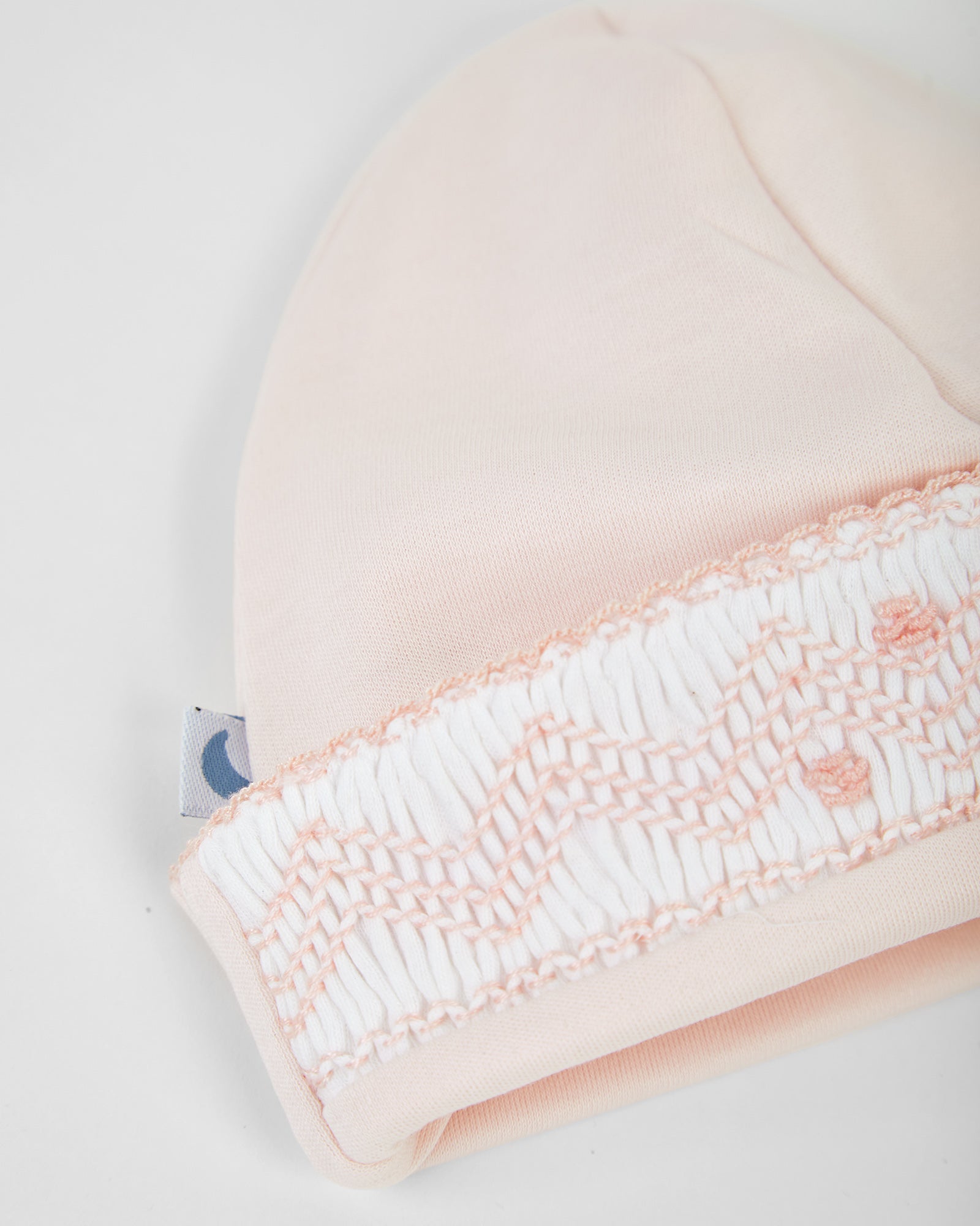 Pink Smock Baby Hat