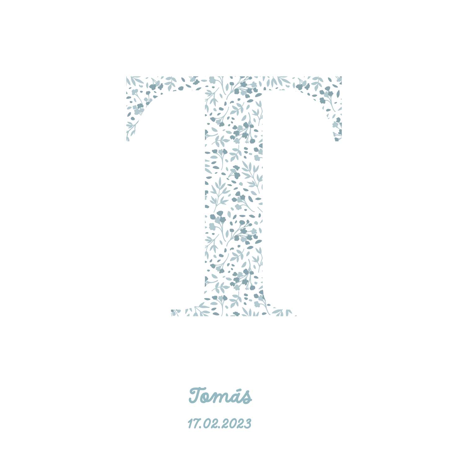 Blue Initial Box