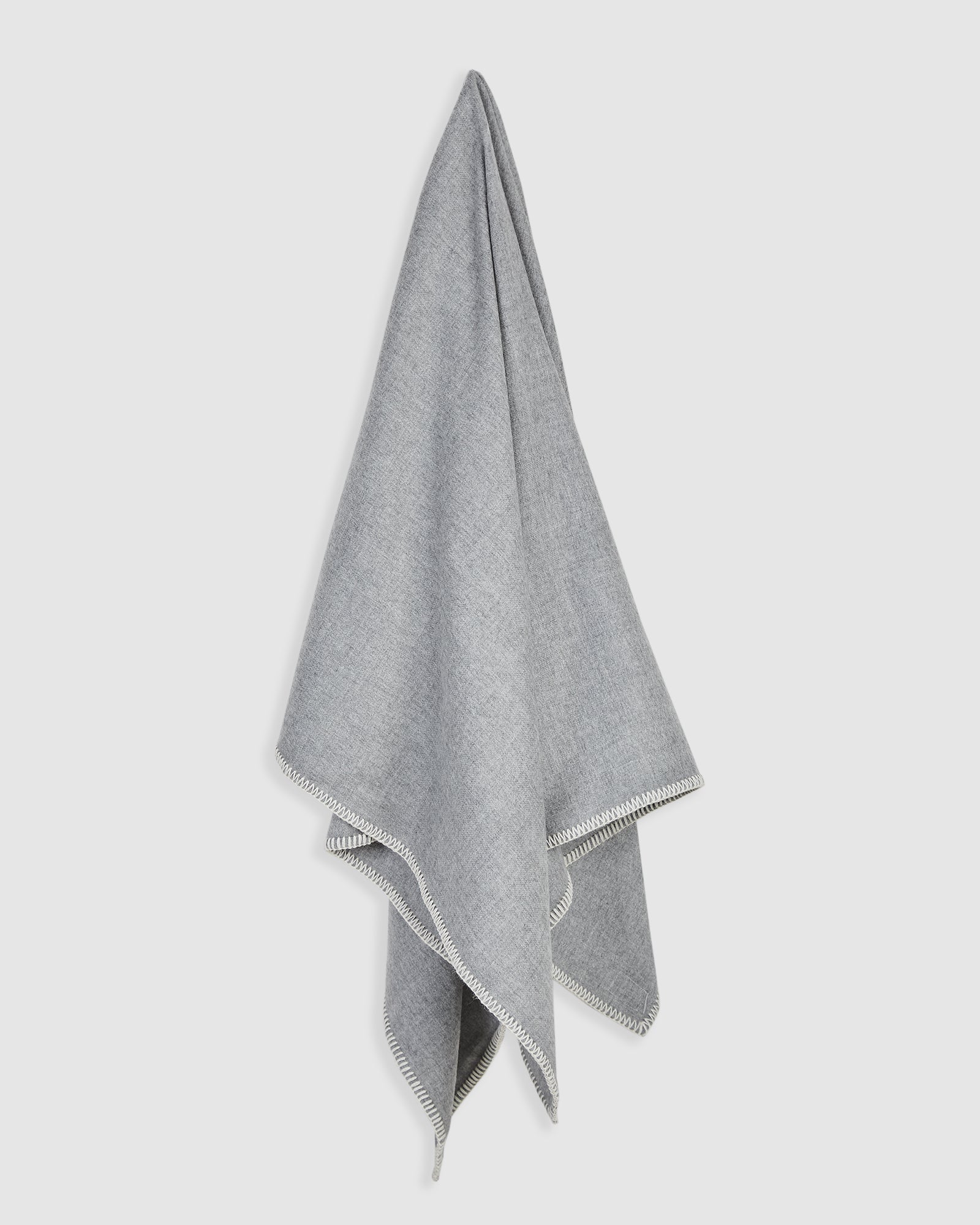 Baby Alpaca Blanket Gray Melange