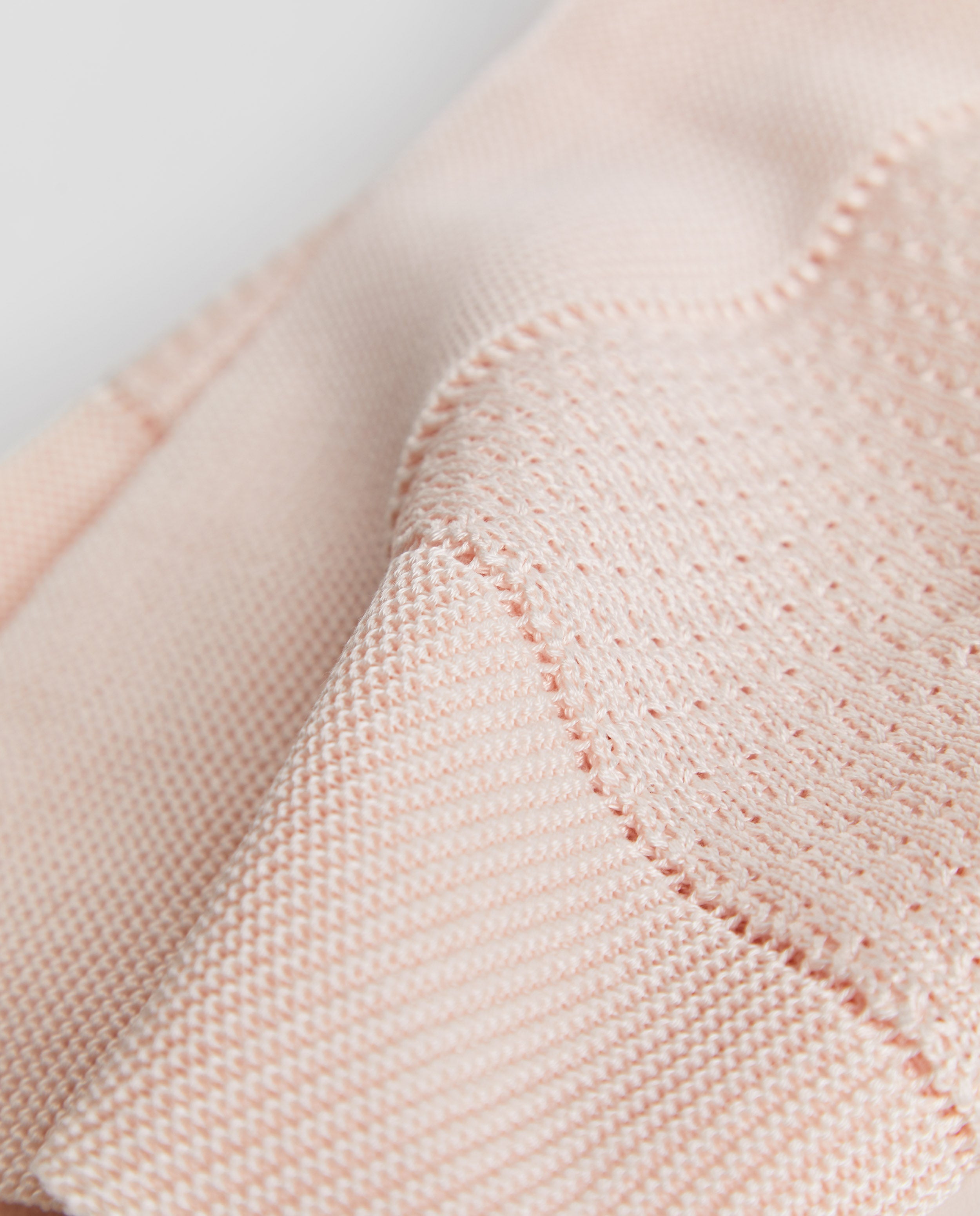 Châle en coton rose avec perles