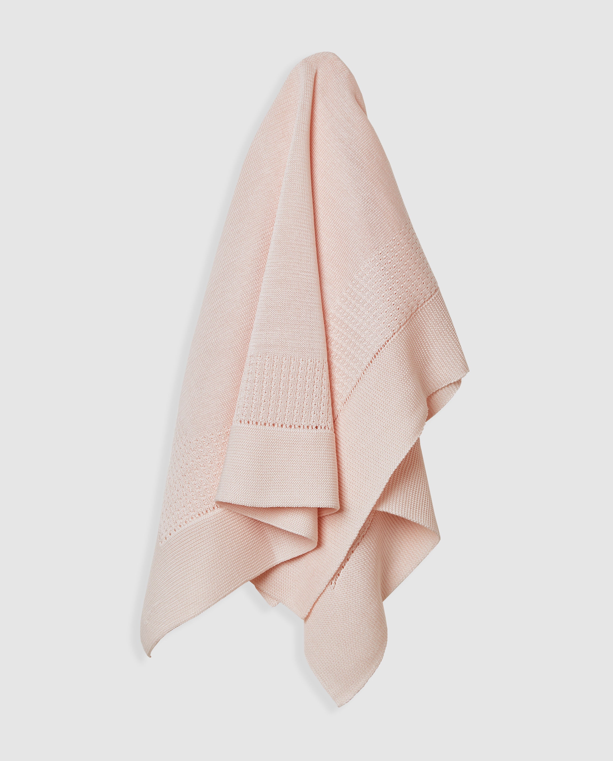 Châle en coton rose avec perles