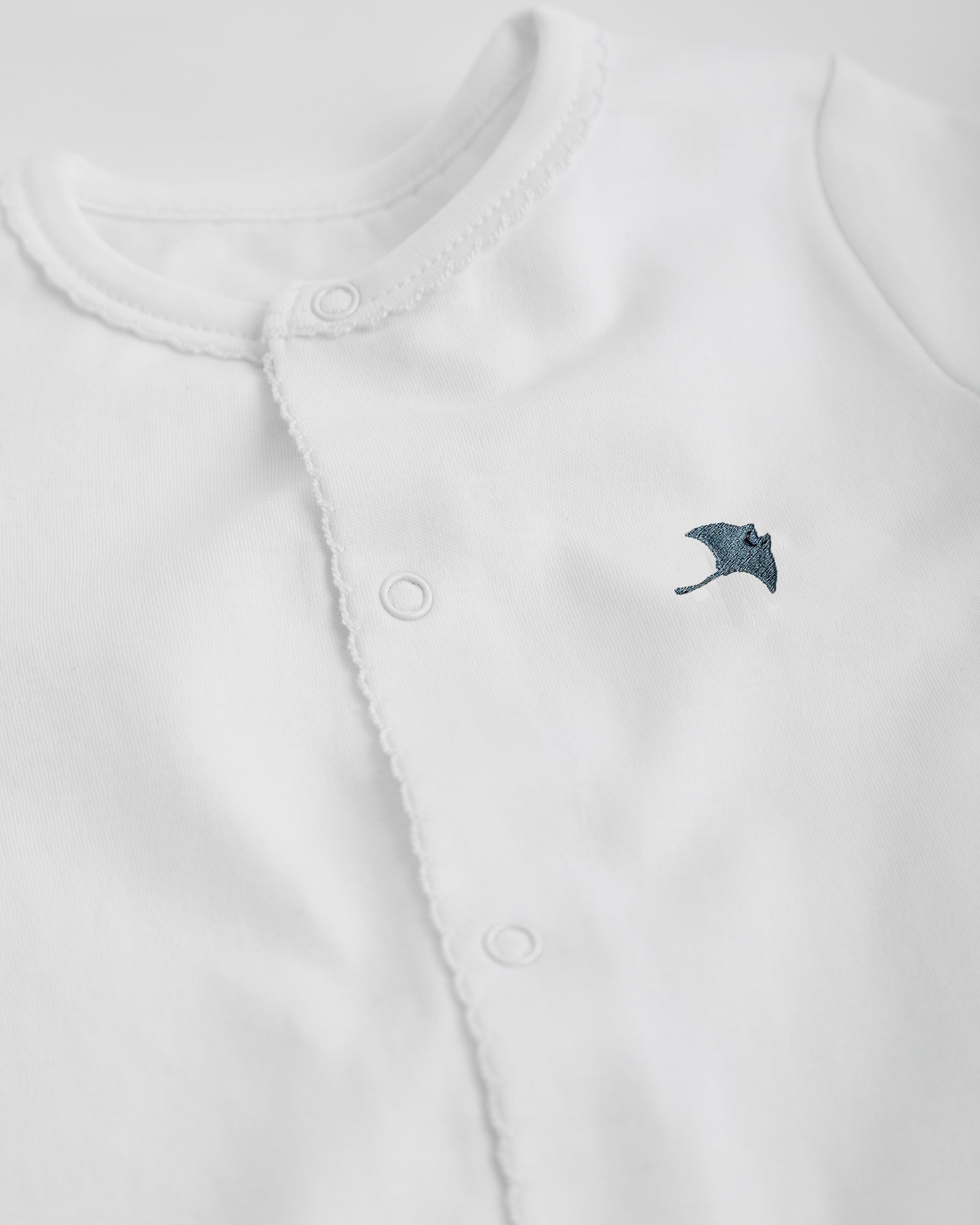 Short White Baby Pajamas