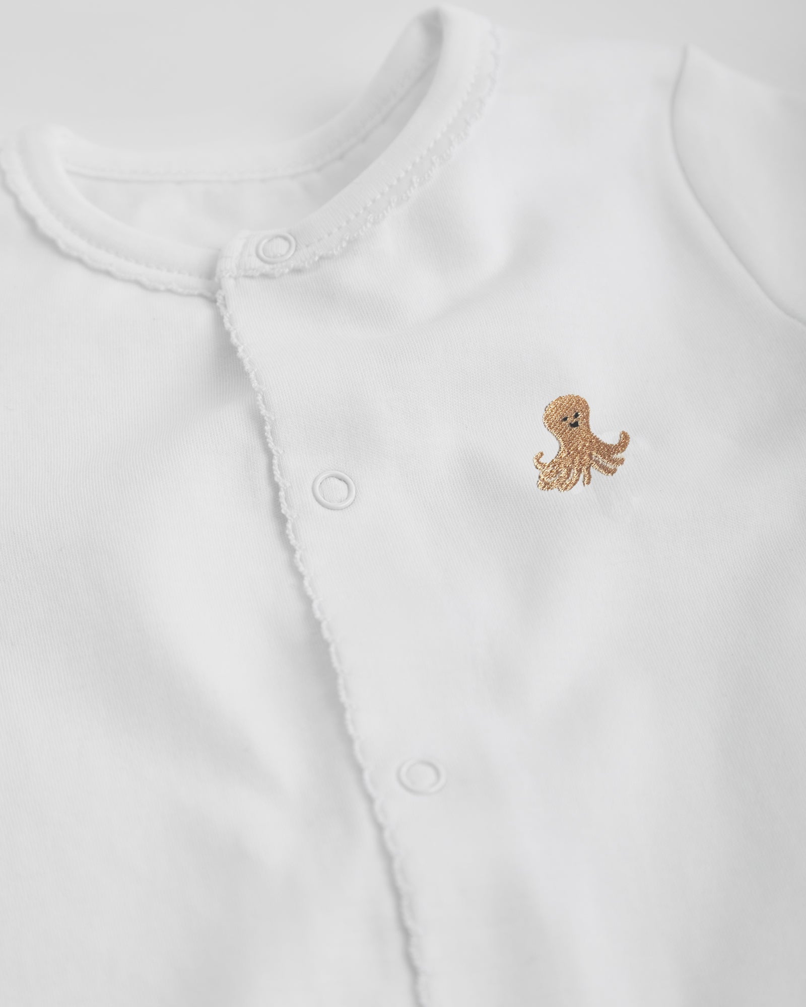 Short White Baby Pajamas
