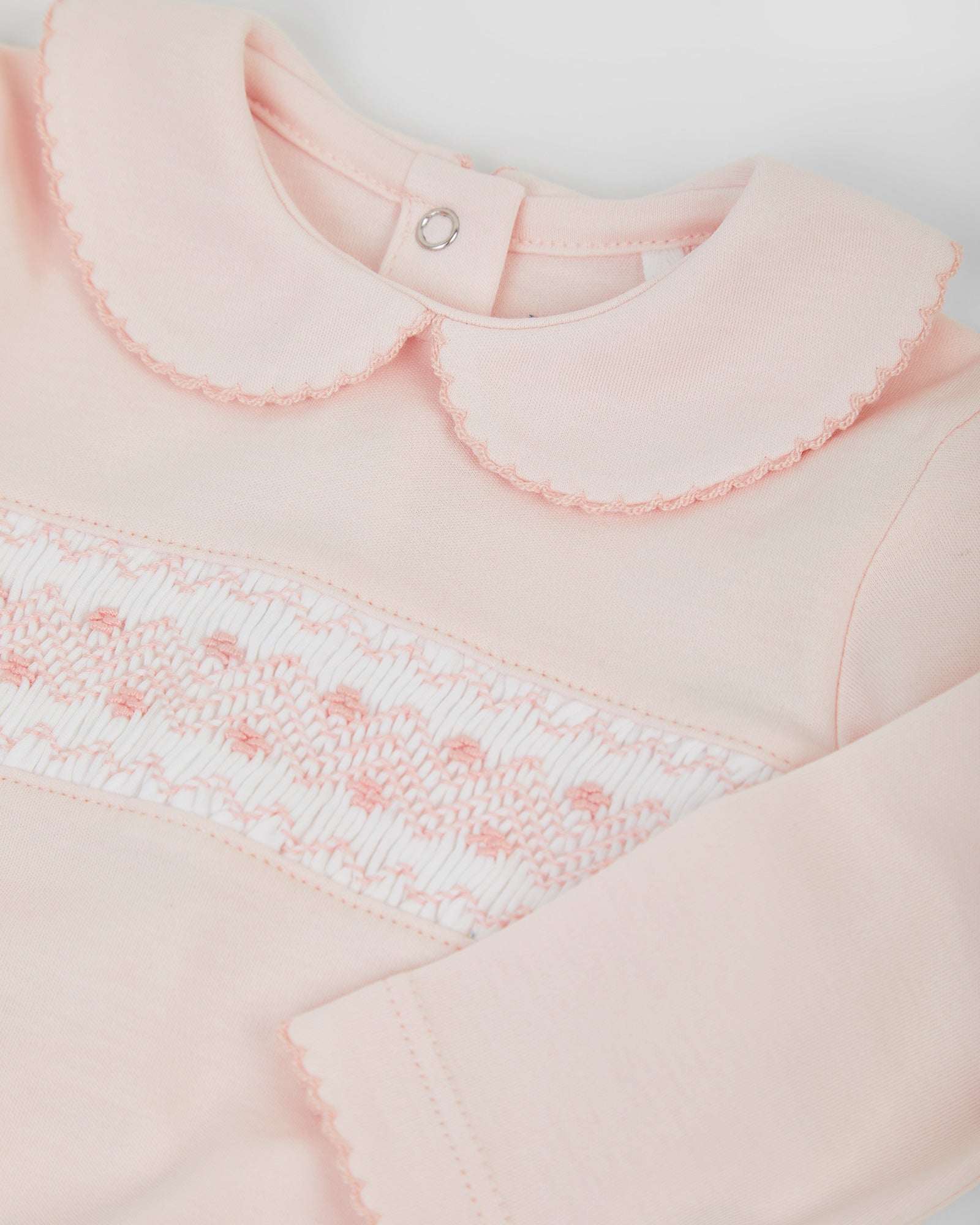 Pink Smock Baby Pajamas