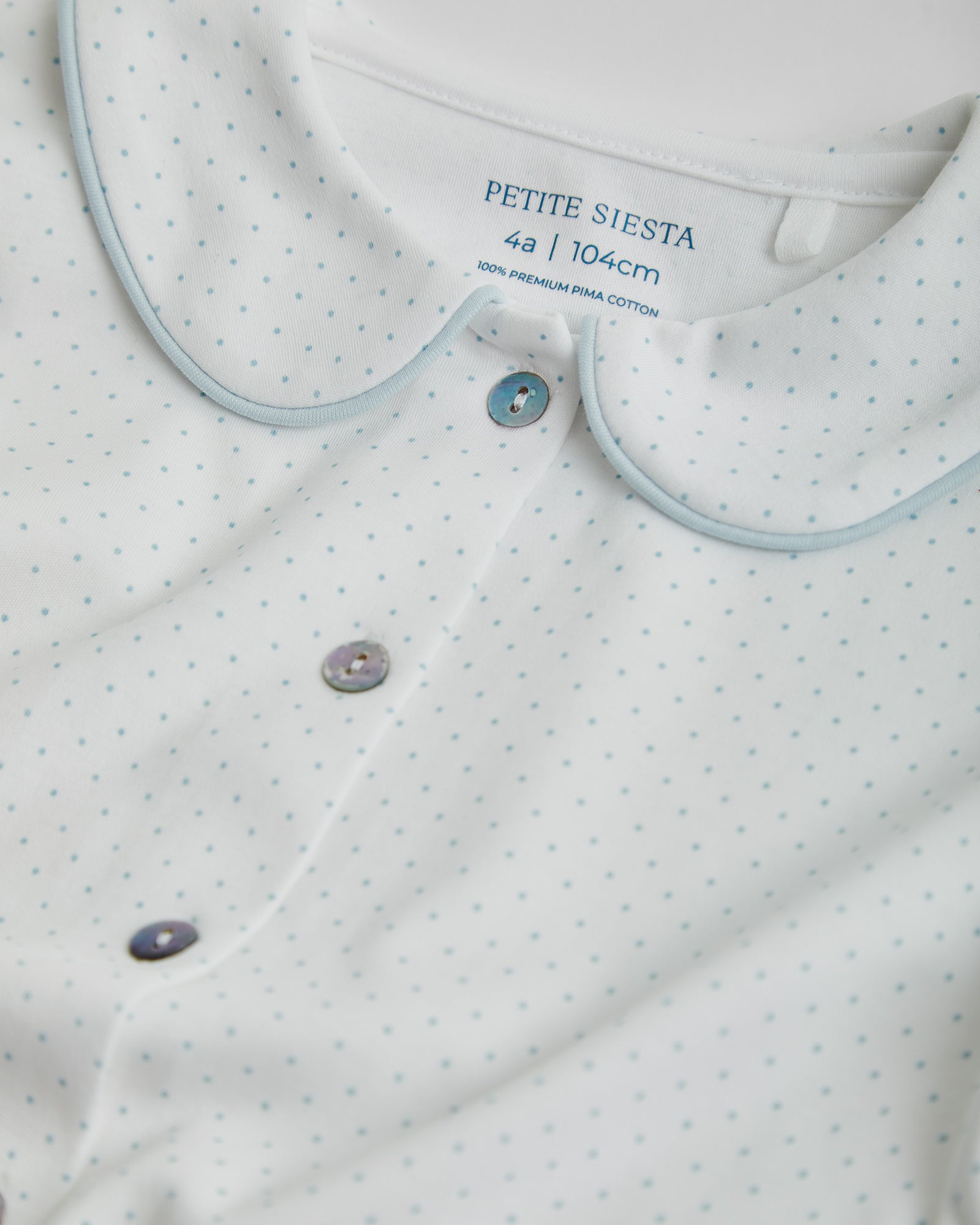 Kids Blue Dot Shirt Pajamas