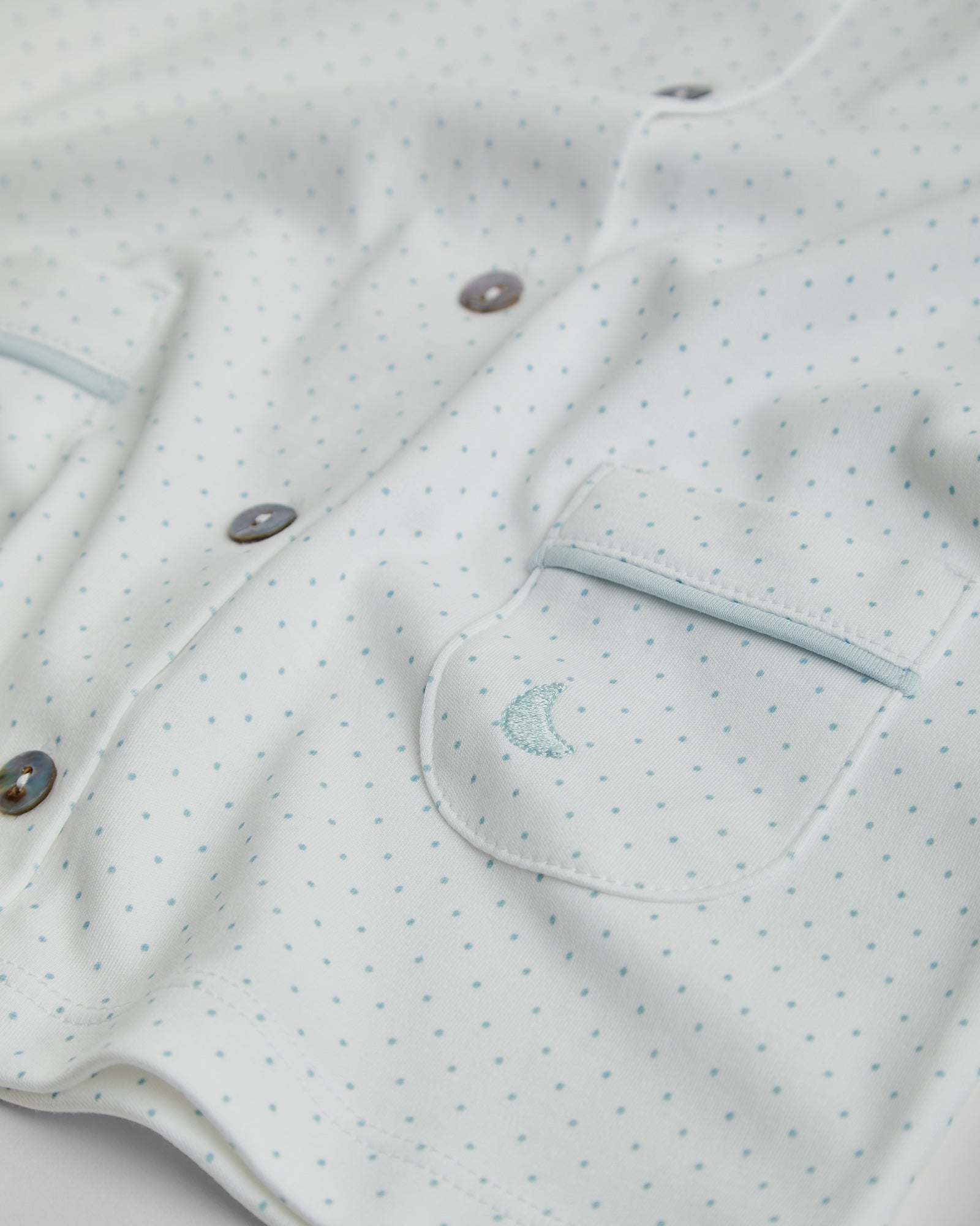 Kids Blue Dot Shirt Pajamas