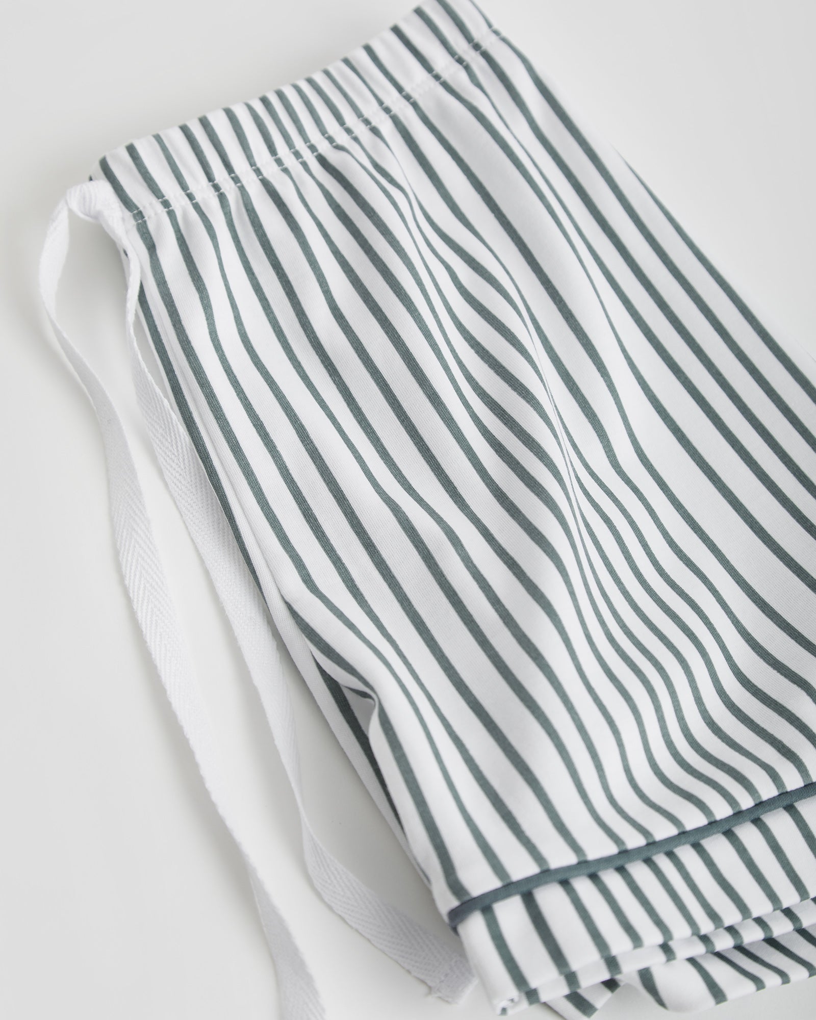 Kids Deep Blue Striped Short Shirt Pyjamas