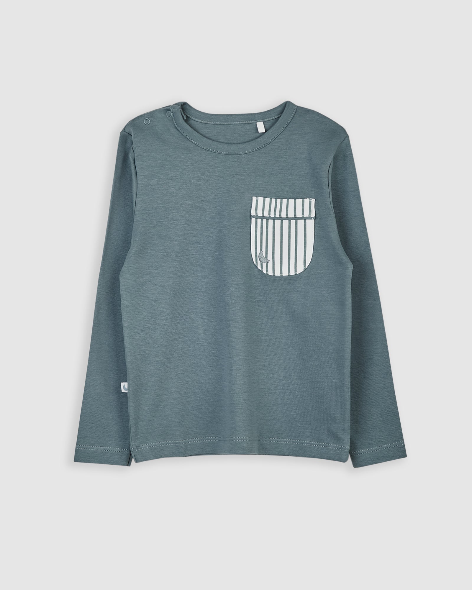 Deep Blue Striped Kids Pajamas