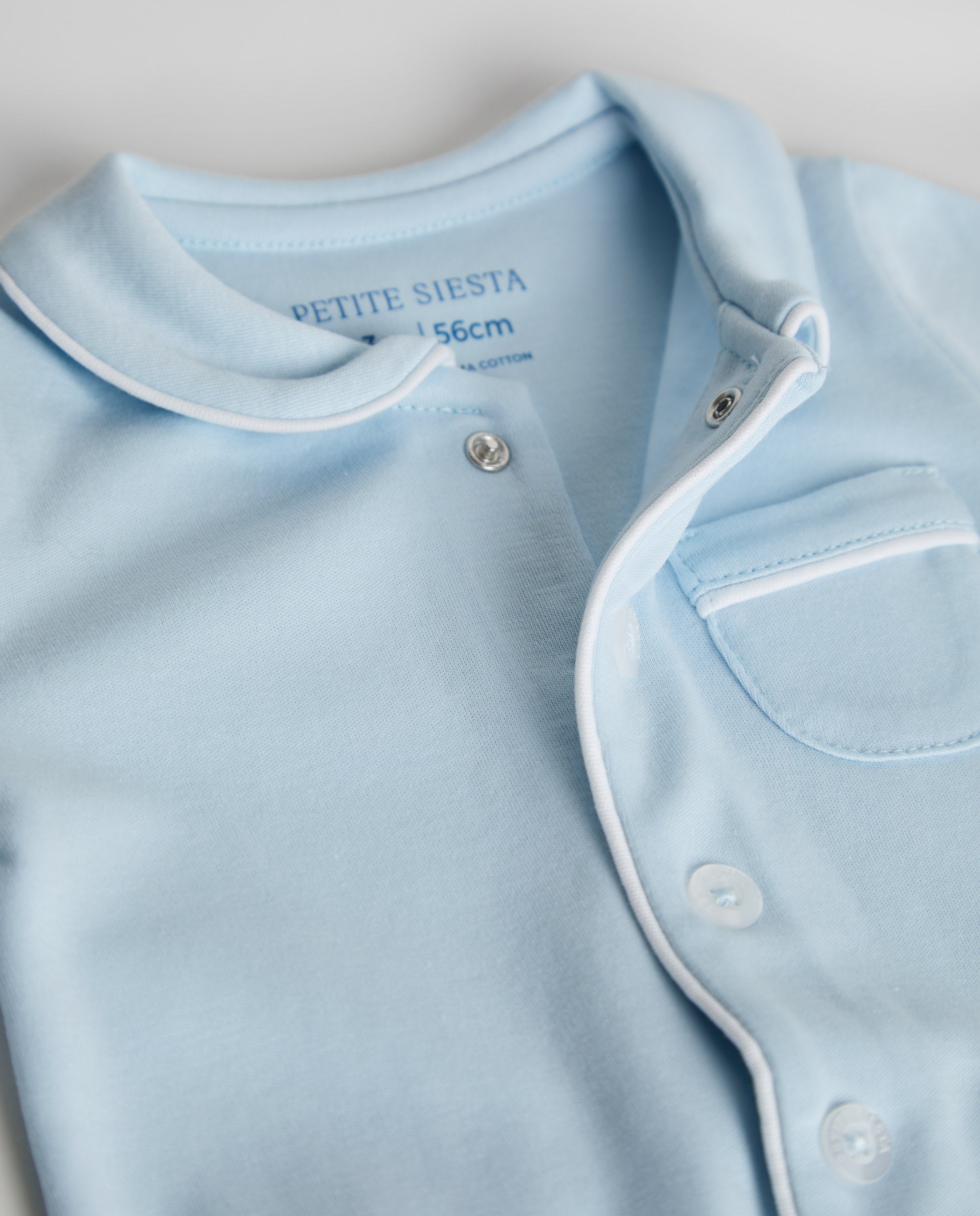 Blue Baby Shirt Pajamas