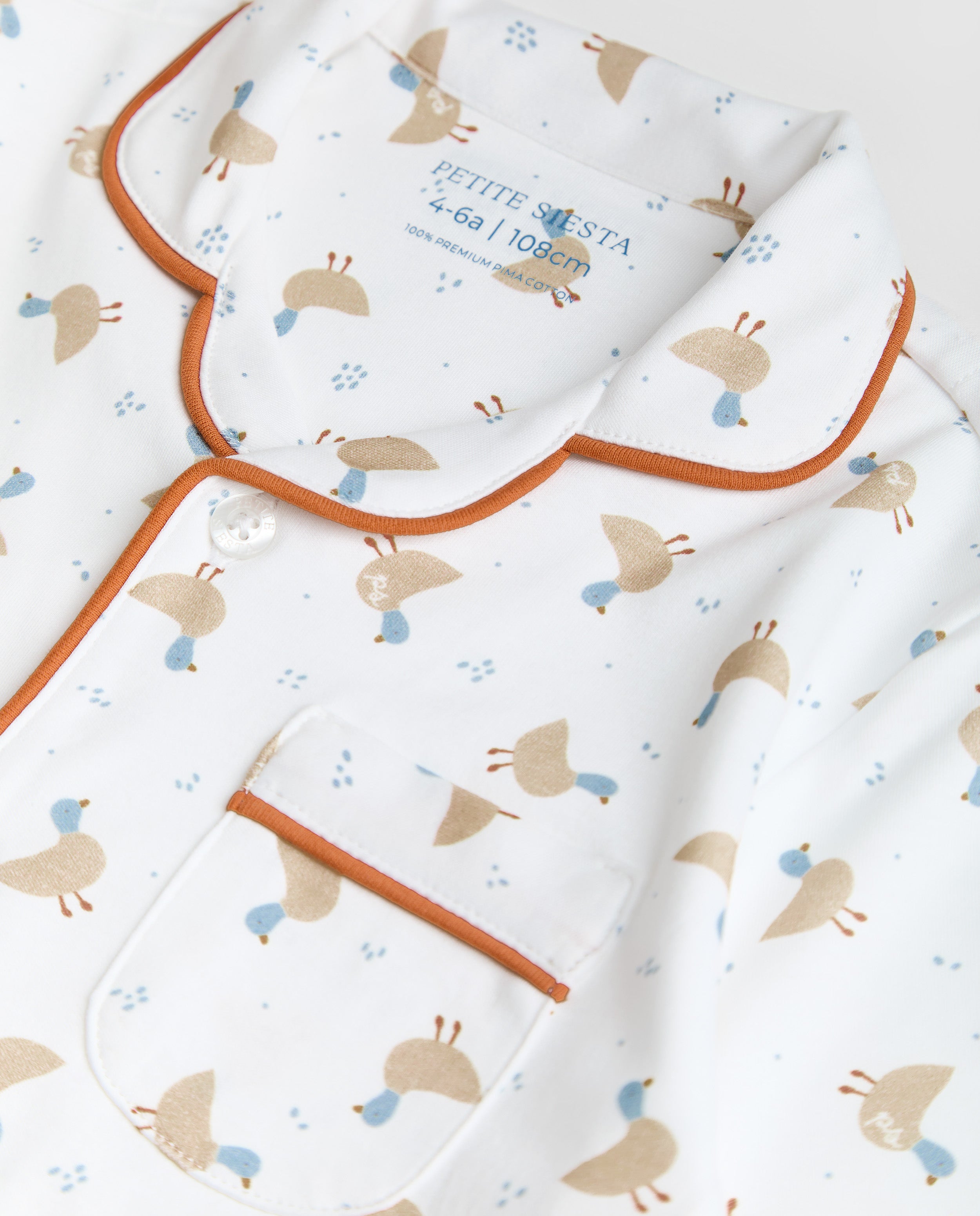 Kids Duck Shirt Pajamas