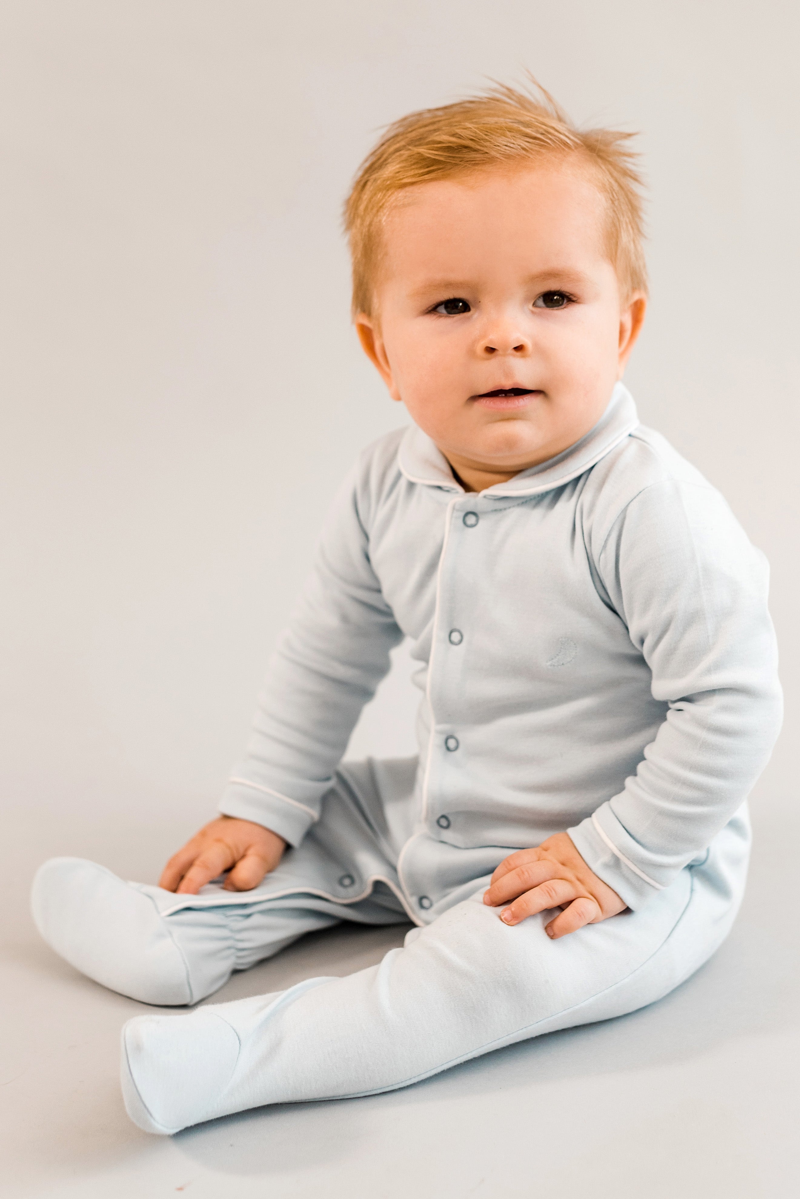 Blue Baby Shirt Pajamas