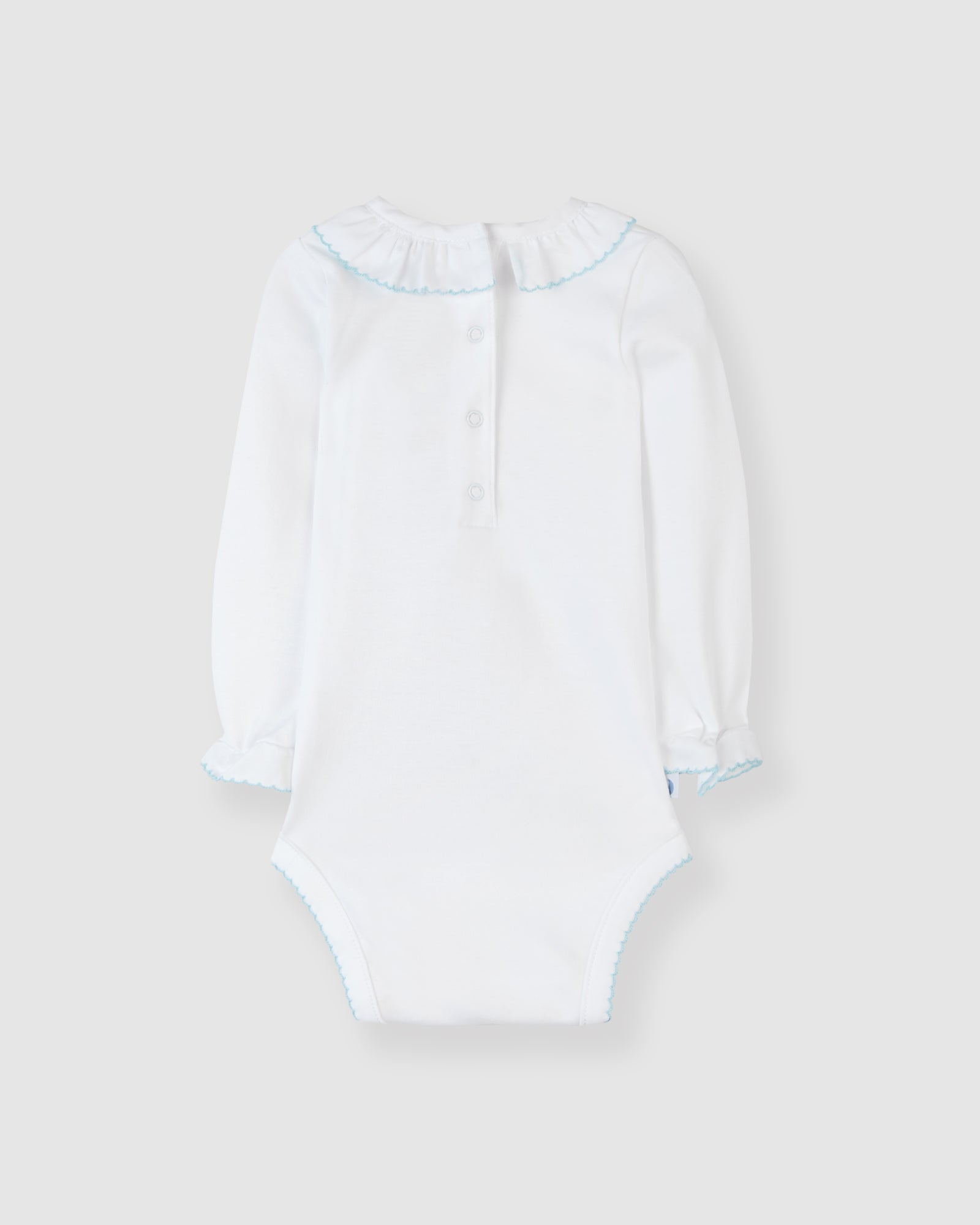 Body Cuello Volante Azul