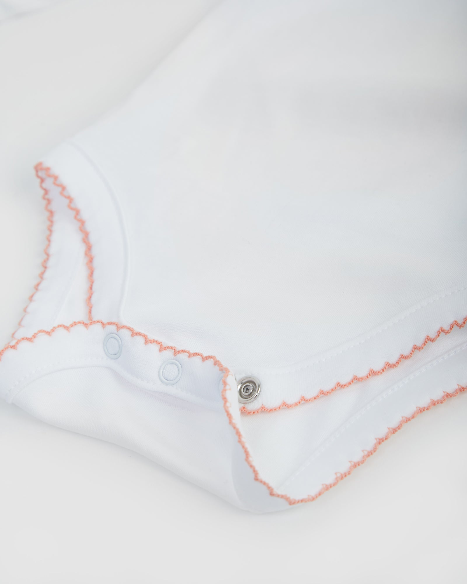 Coral Pink Ruffle Neck Bodysuit