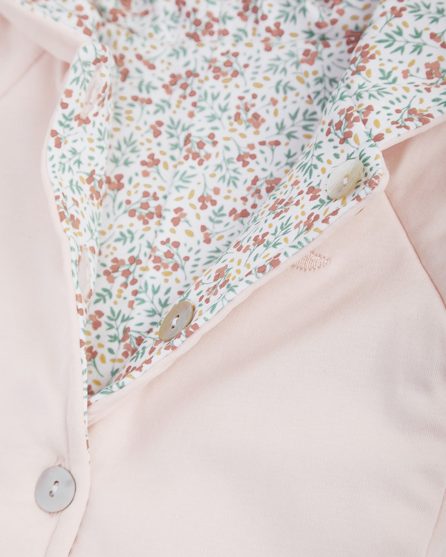 Buzo Reversible Rosa/Flores