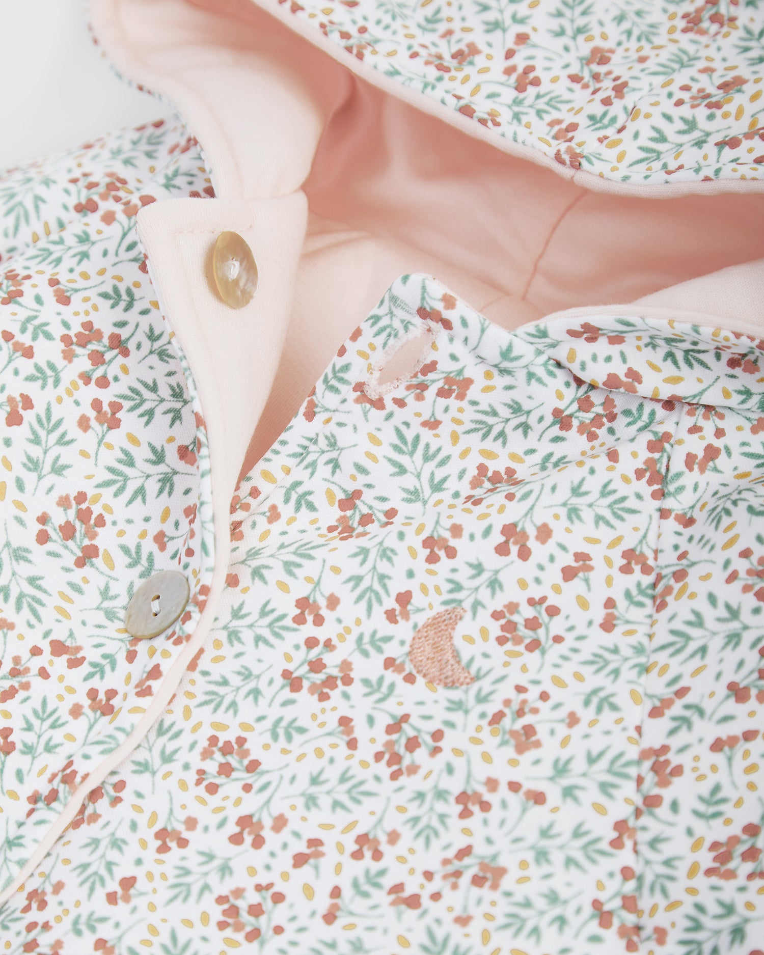 Buzo Reversible Rosa/Flores