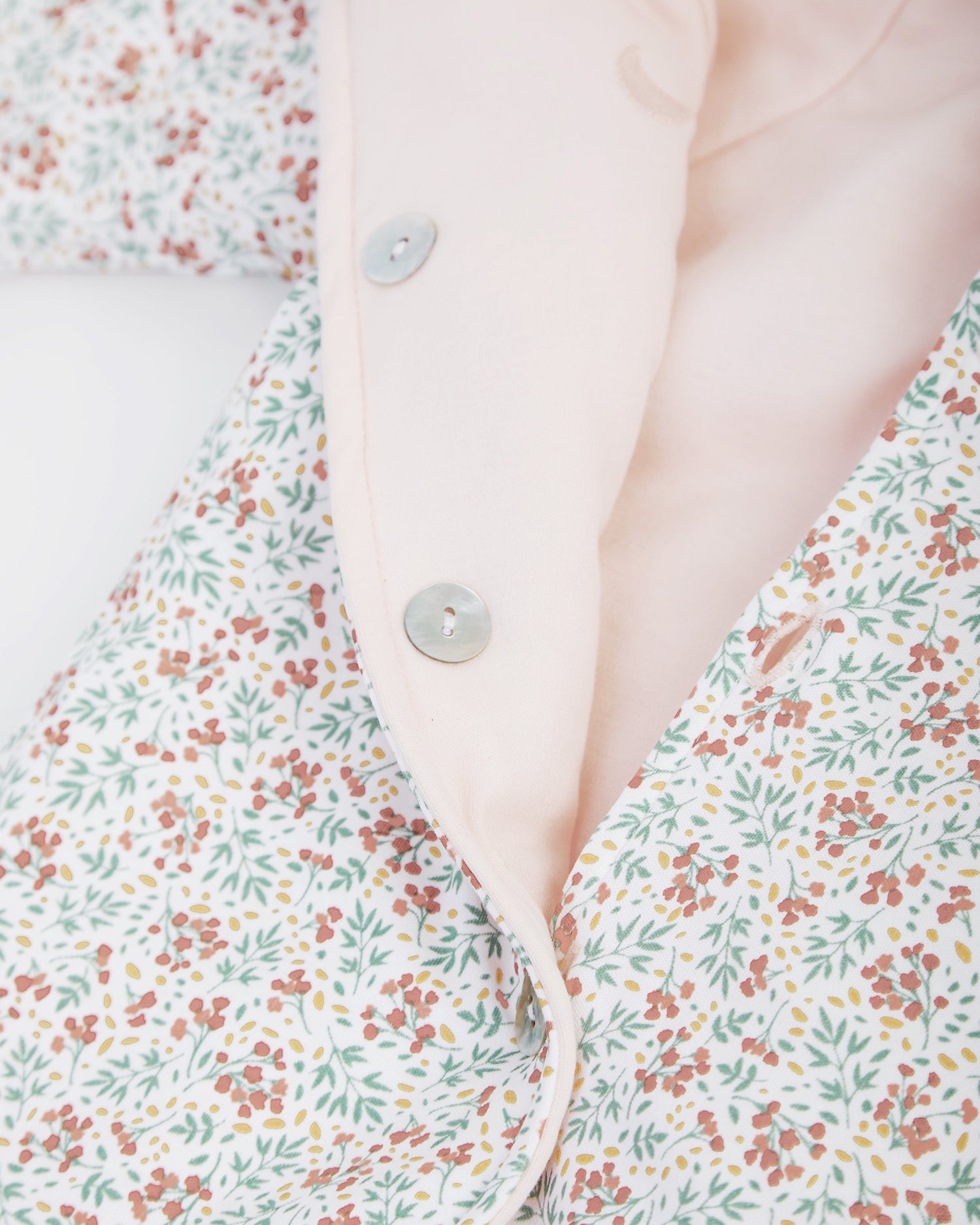 Buzo Reversible Rosa/Flores
