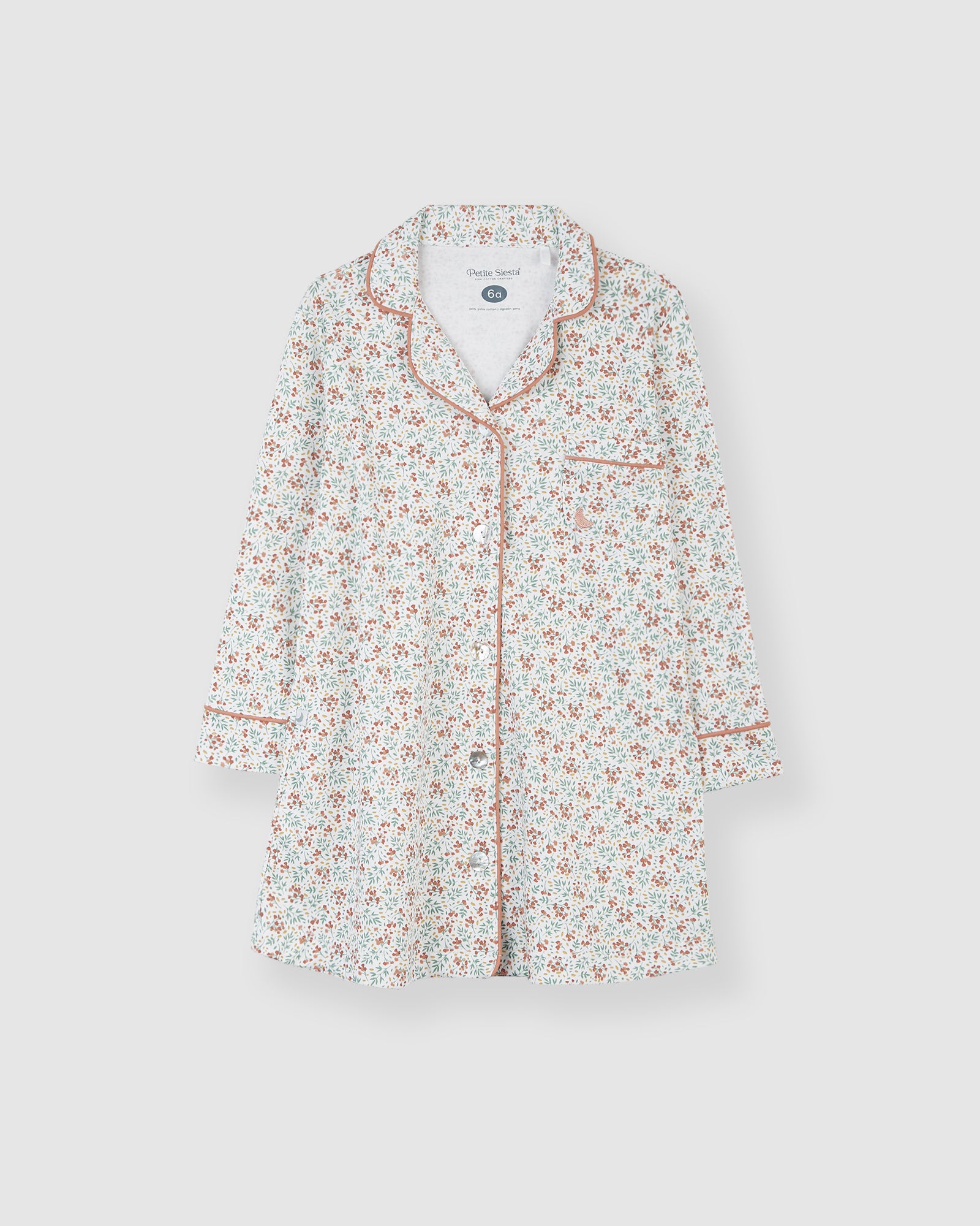 Kids Floral Shirtdress Nightgown