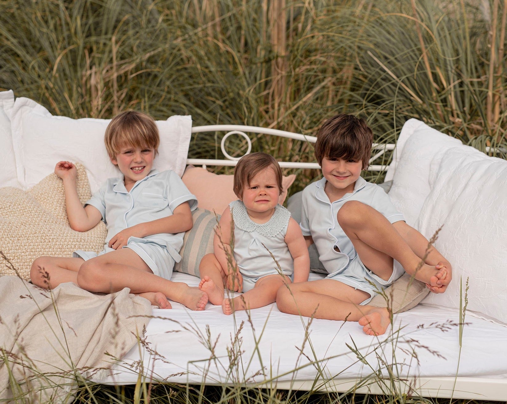 Blue Crochet Baby Frog