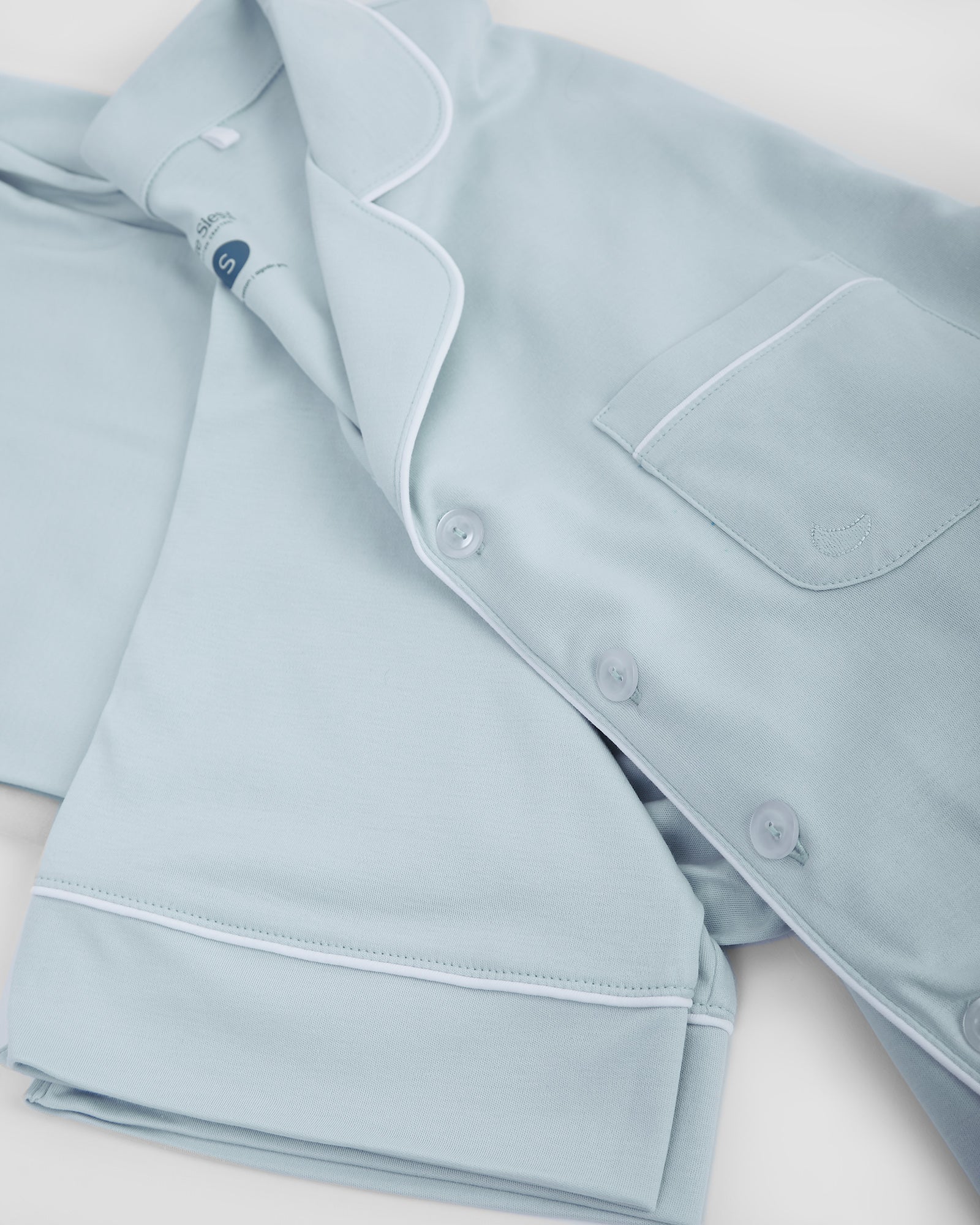 Pyjama chemise bleue pour homme
