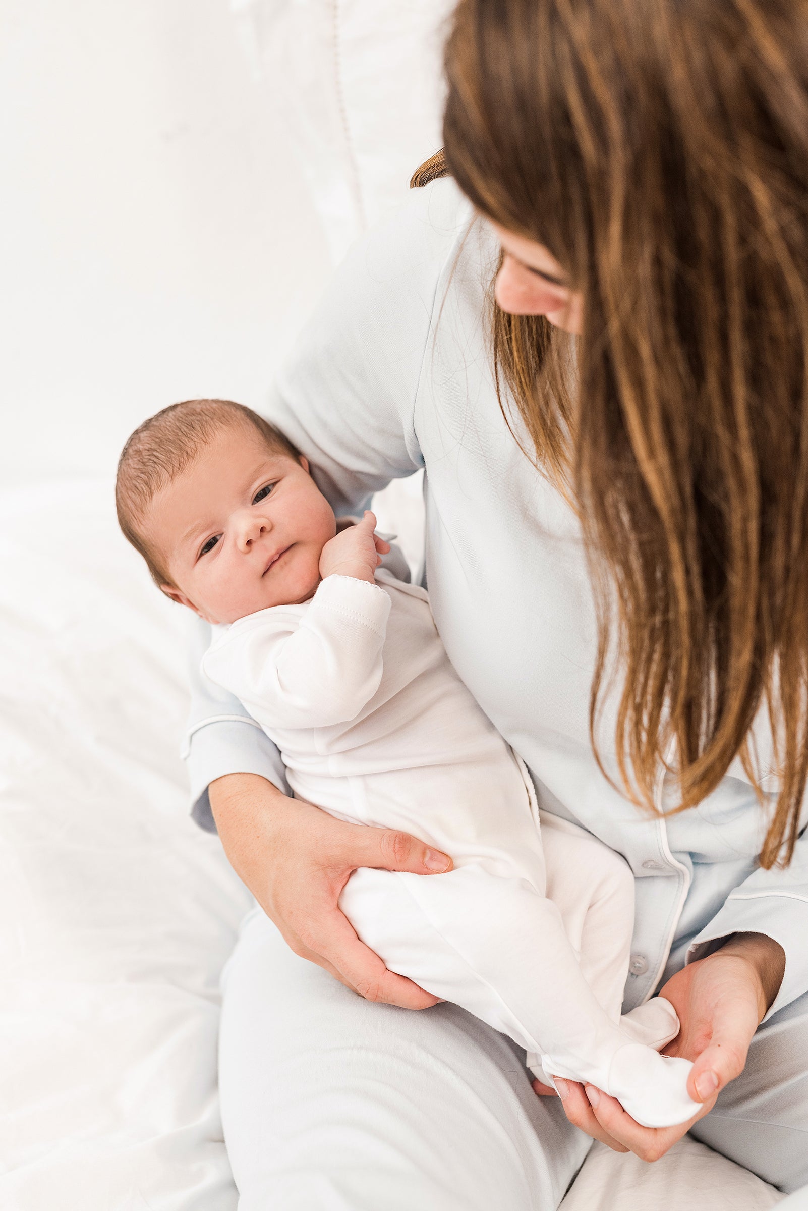 White Baby Pajamas