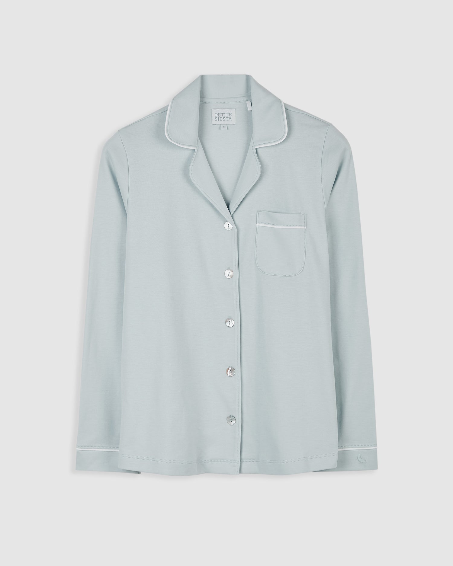 Pyjama chemise bleue pour femme