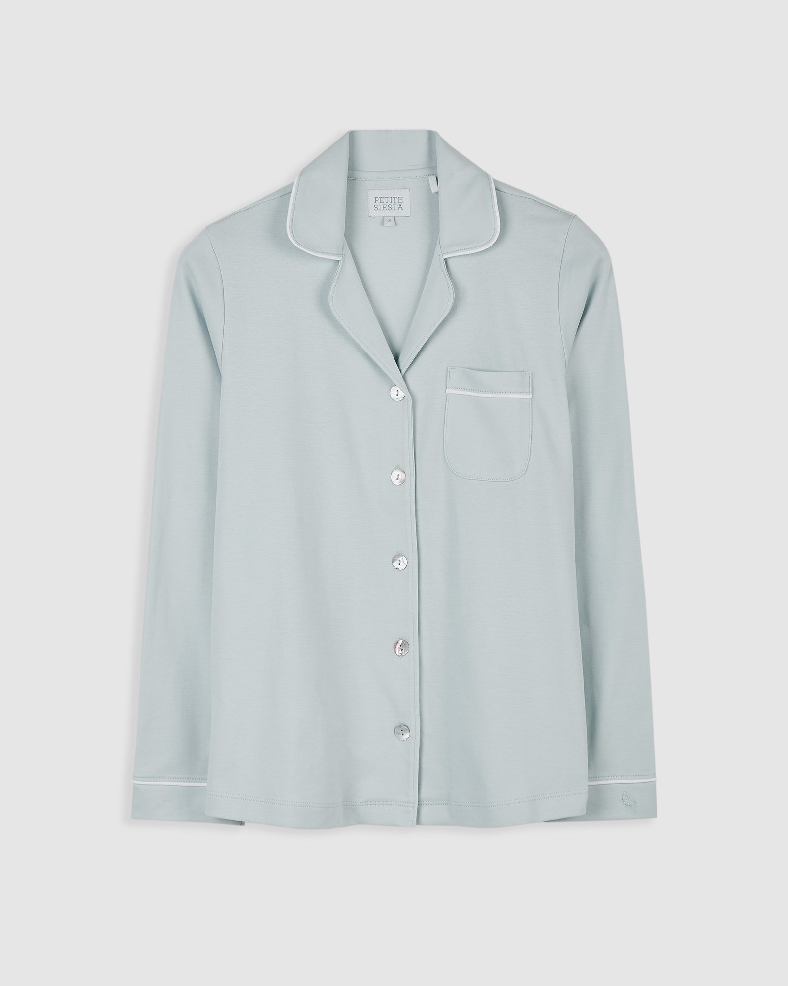 Pyjama chemise bleue pour femme