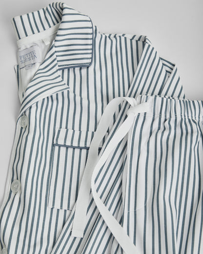 Pijama Hombre Camisero Rayas Deep Blue