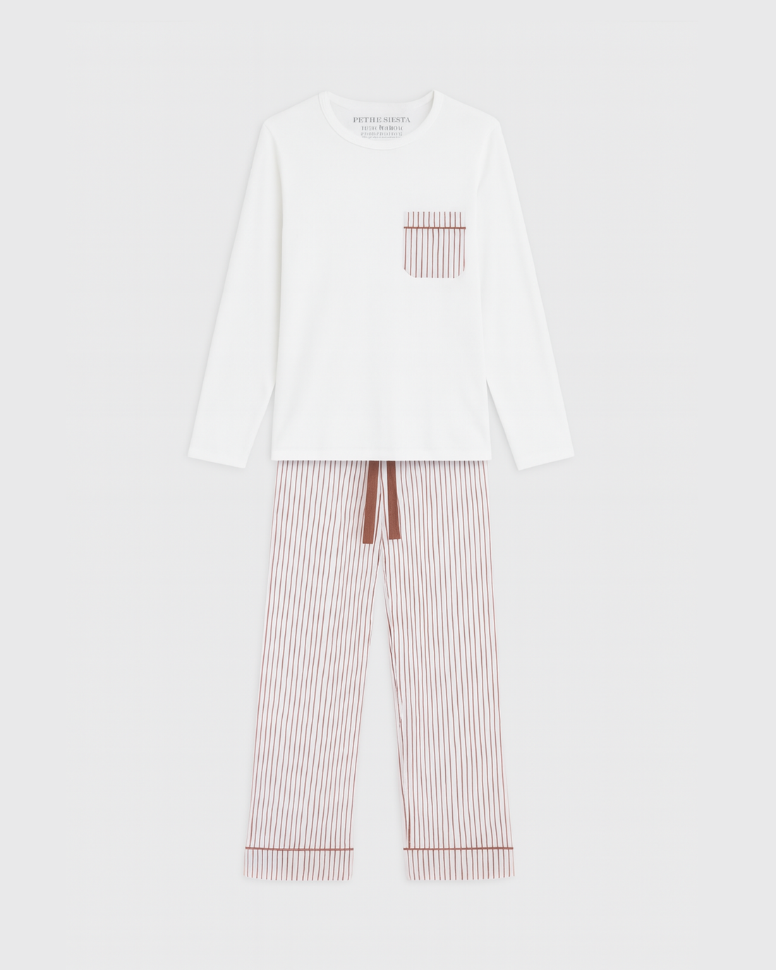 Pijama Kids Rayas Burgundy