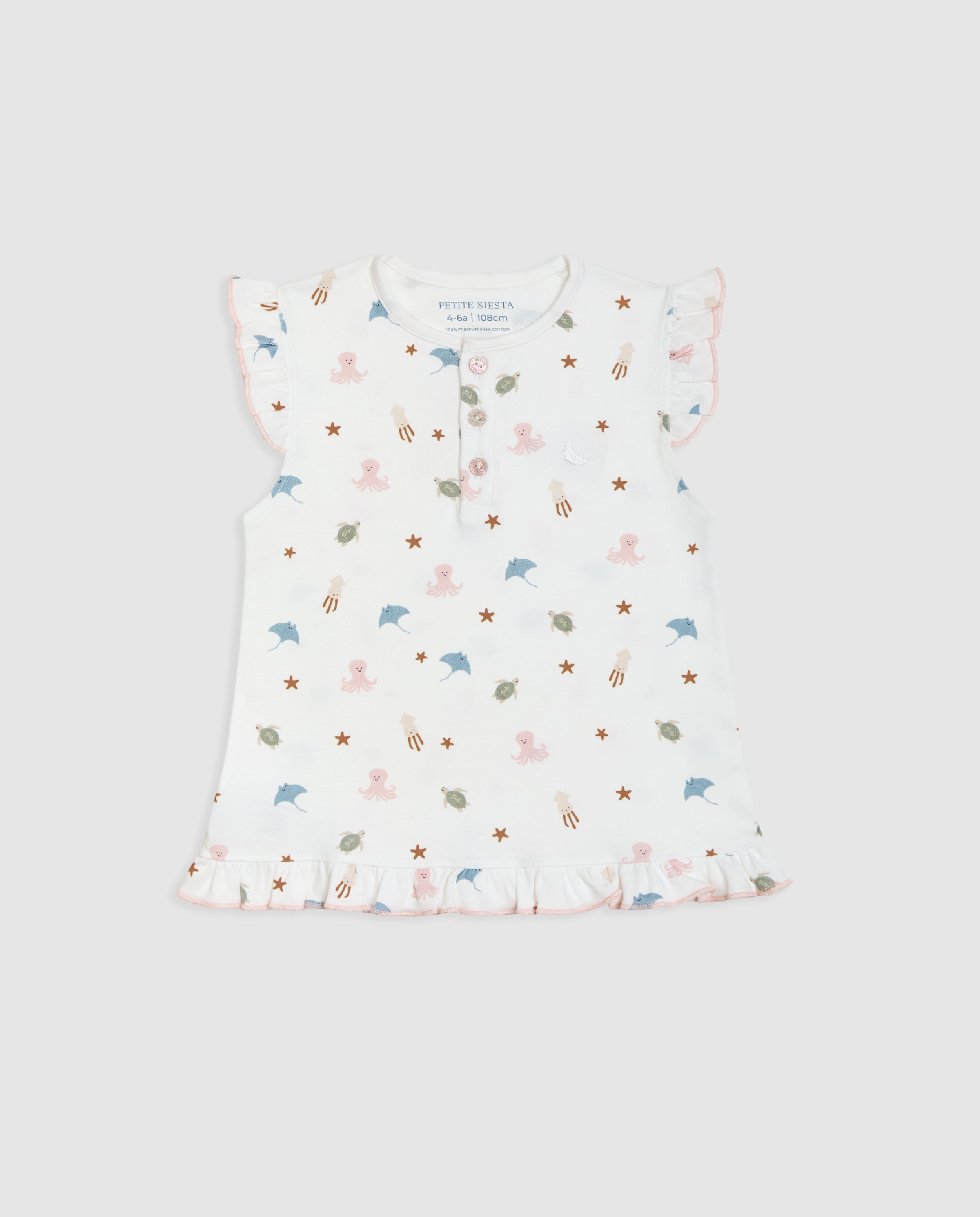 Pyjama court à volants pour enfants