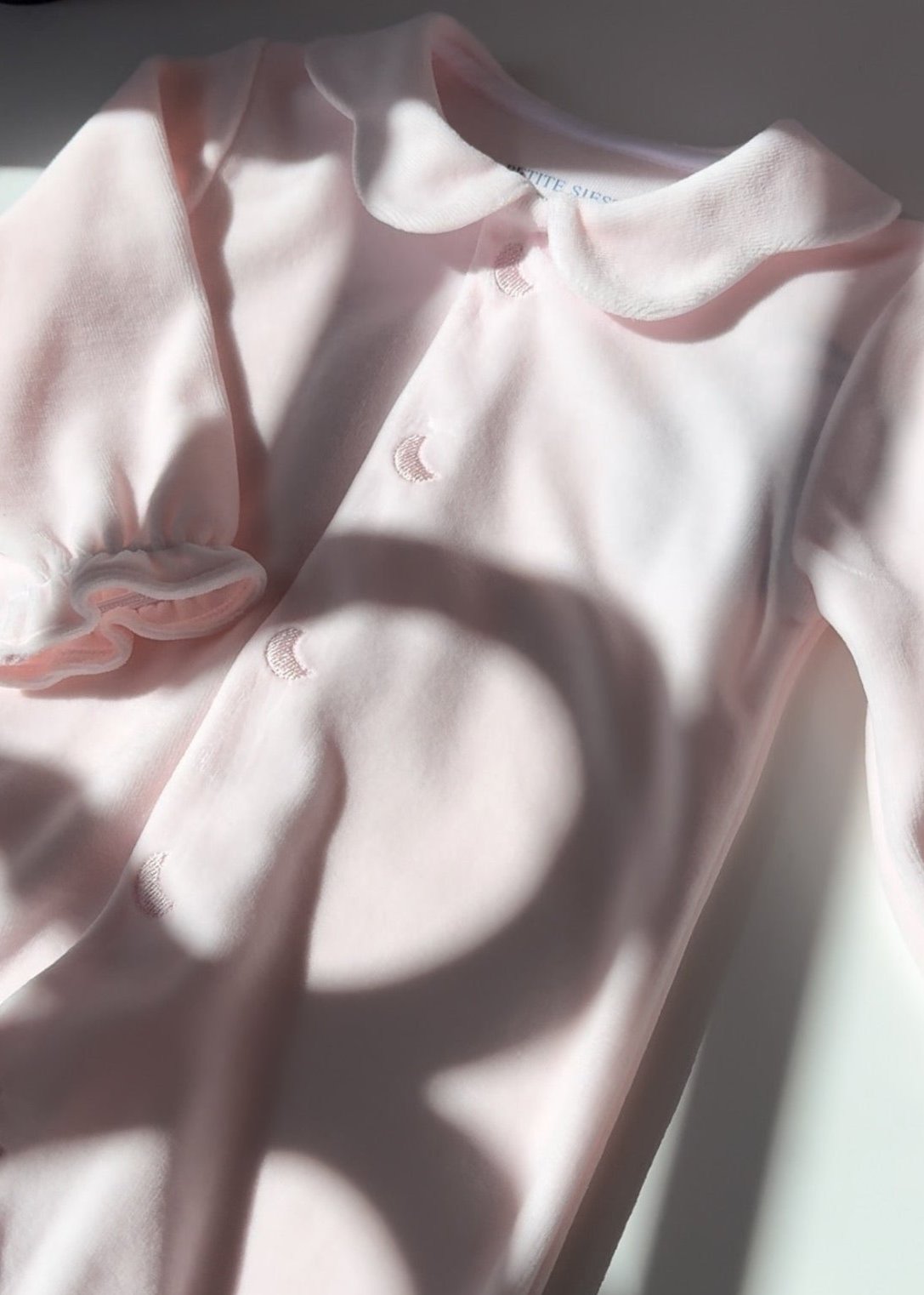 Pink Velour Baby Pajamas