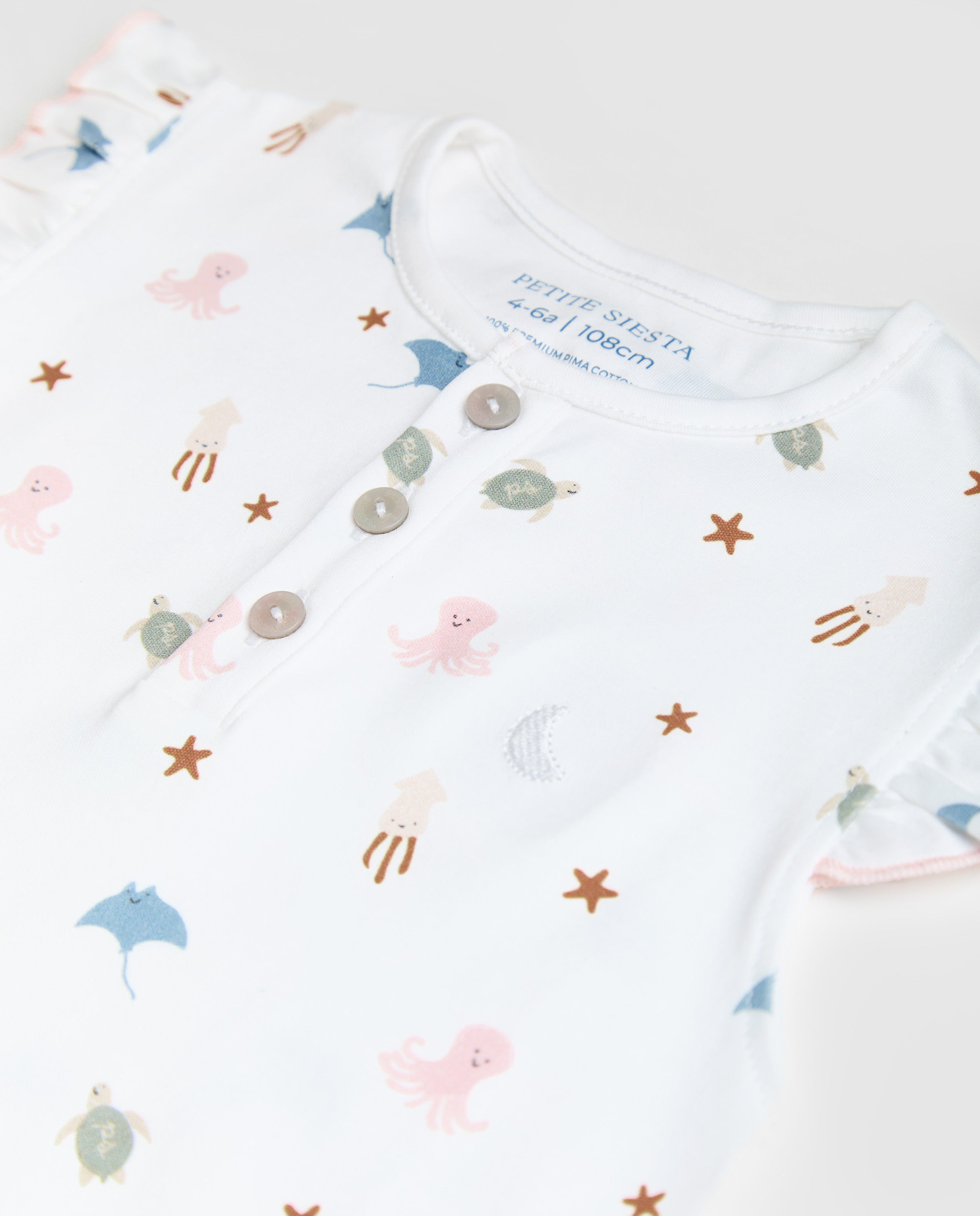 Pyjama court à volants pour enfants