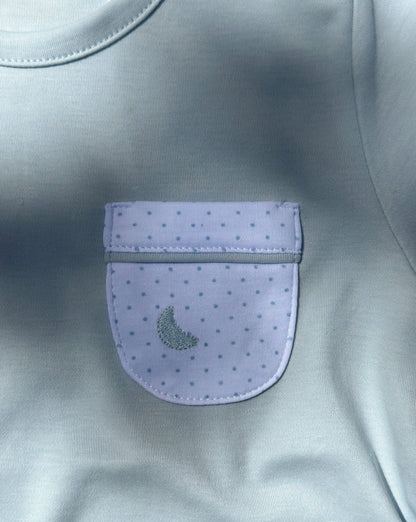 Pijama Kids Puntos Azules Corto