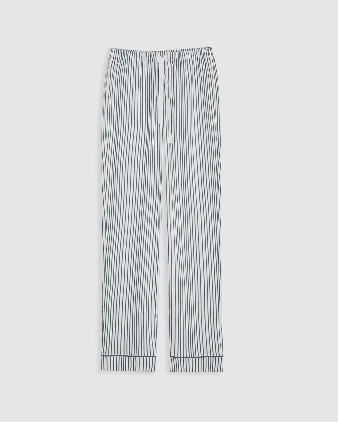 Pyjama chemise à rayures bleu foncé pour homme