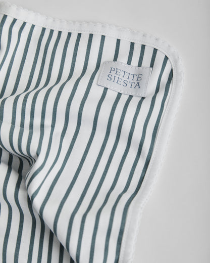 Deep Blue Striped Baby Swaddle