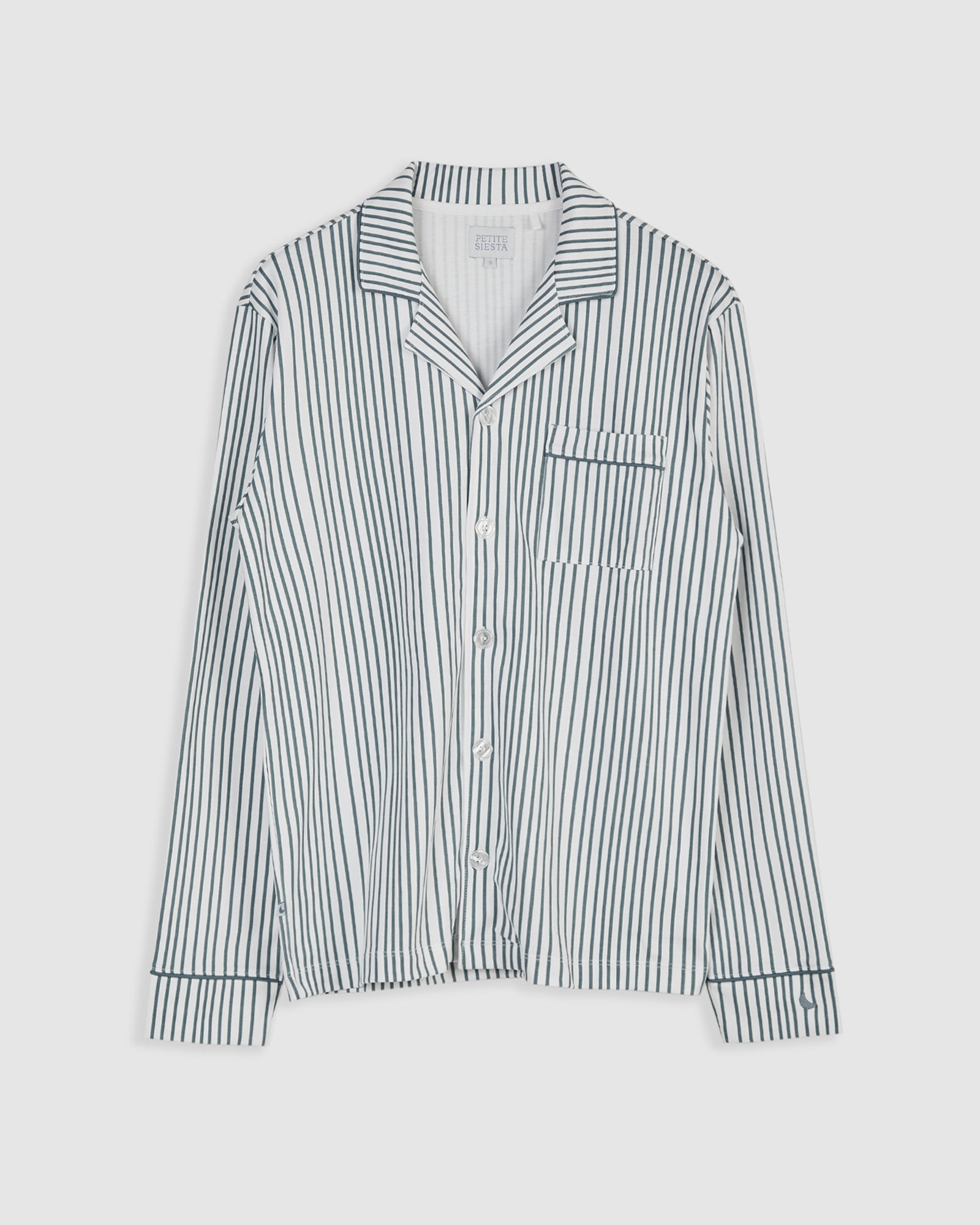 Pijama Hombre Camisero Rayas Deep Blue