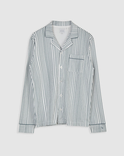 Pijama Hombre Camisero Rayas Deep Blue