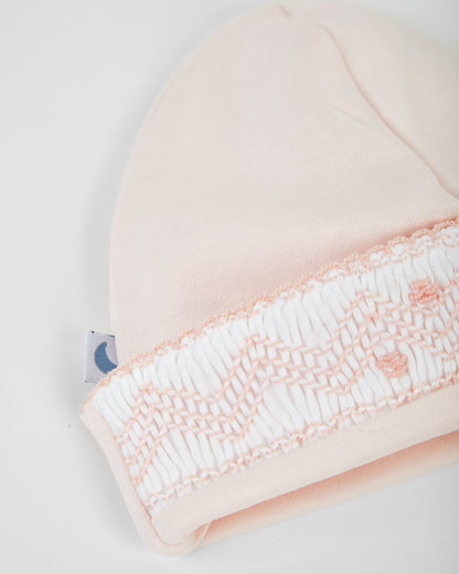 Pink Smock Baby Hat