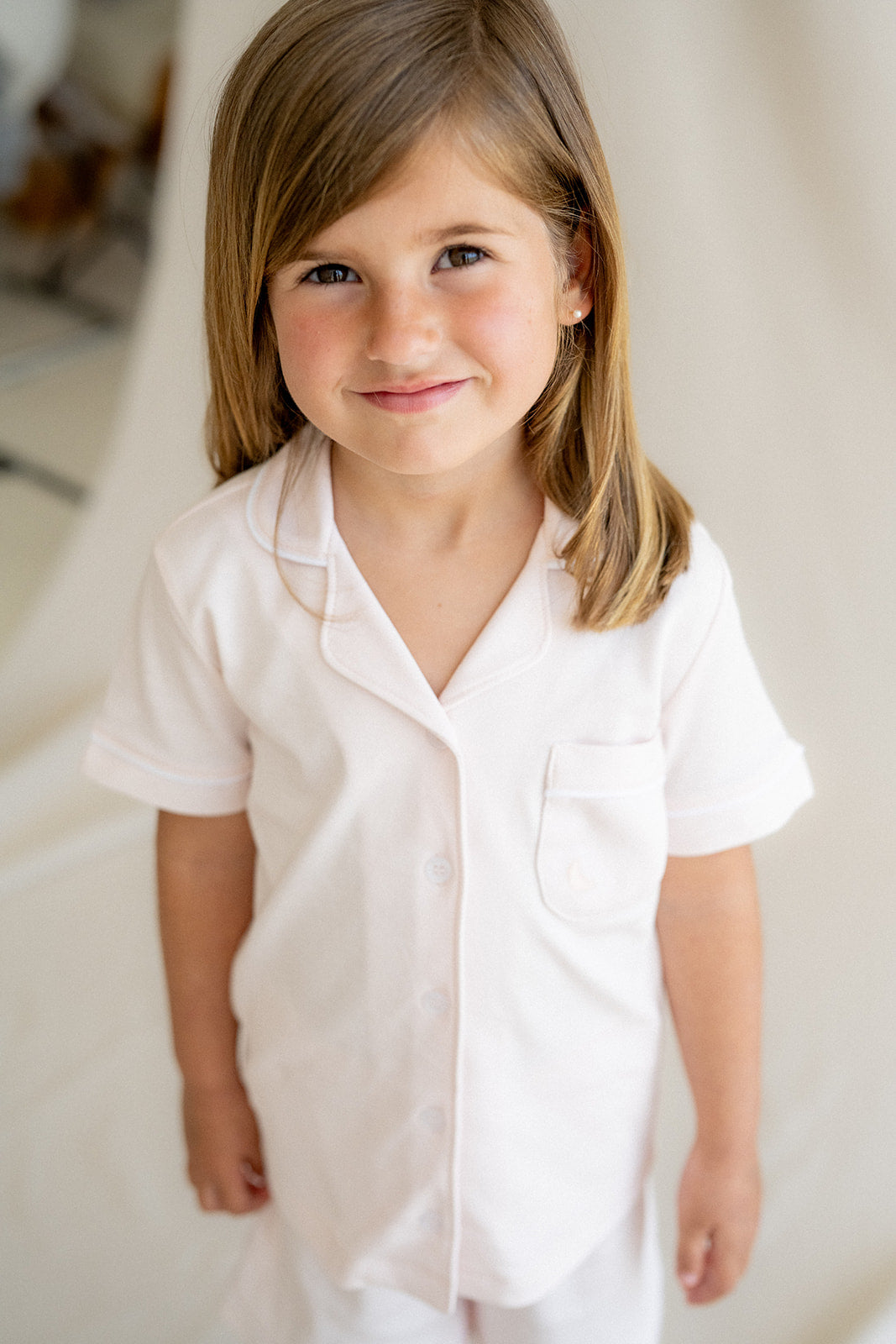 Pyjama court rose pour enfant