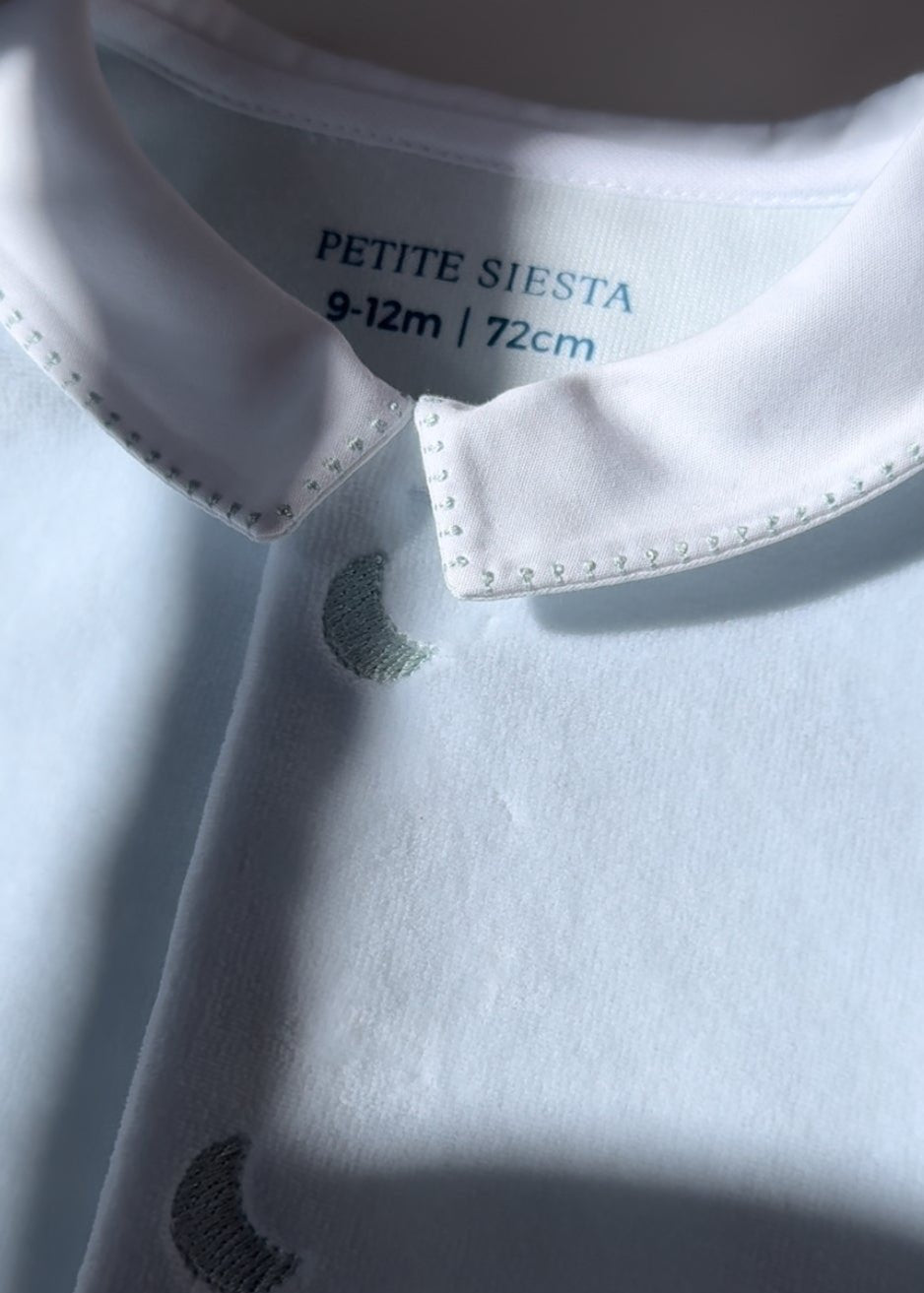 Pijama Bebé Velour Azul