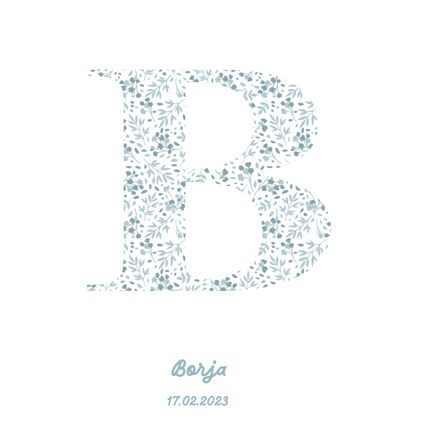 Blue Initial Box