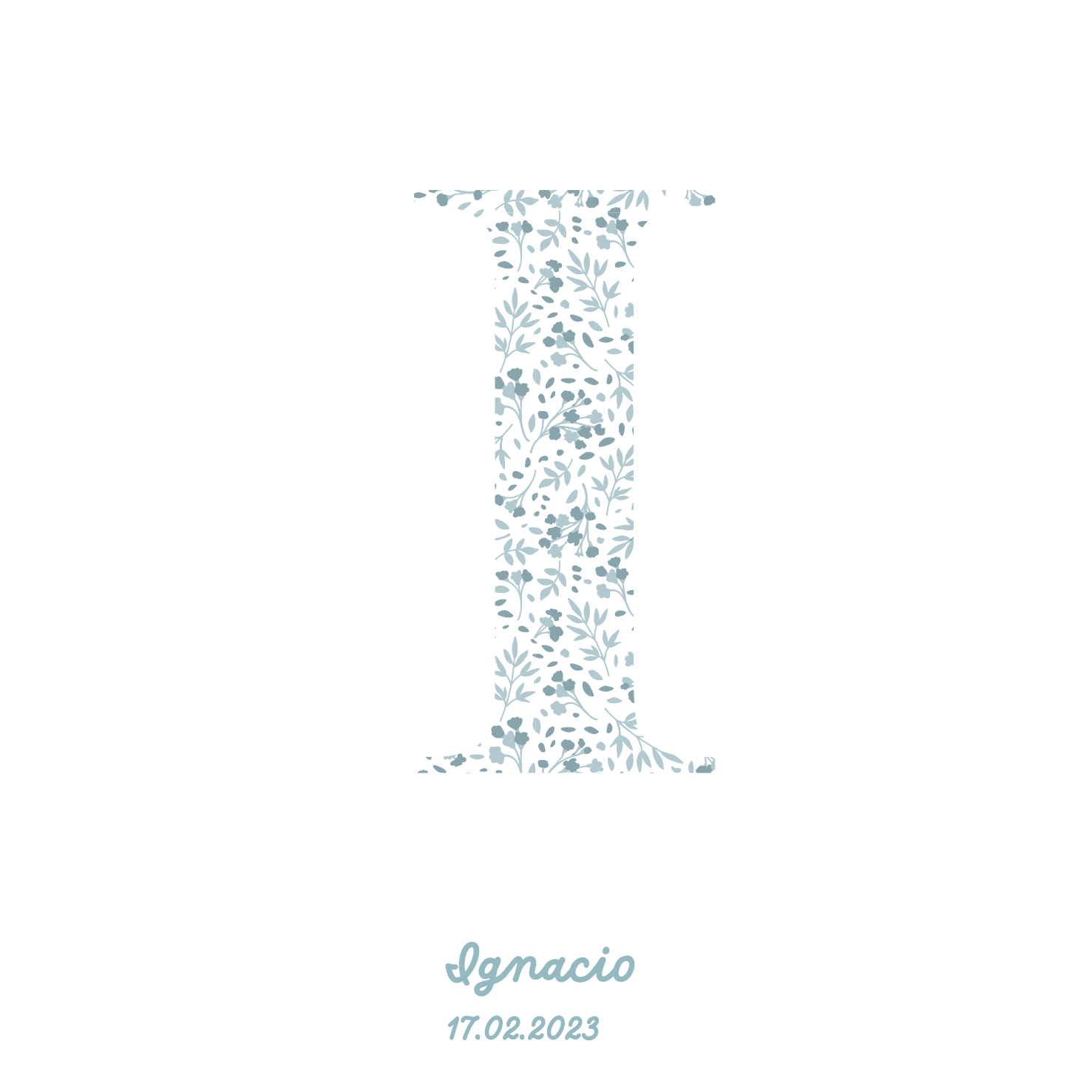 Blue Initial Box