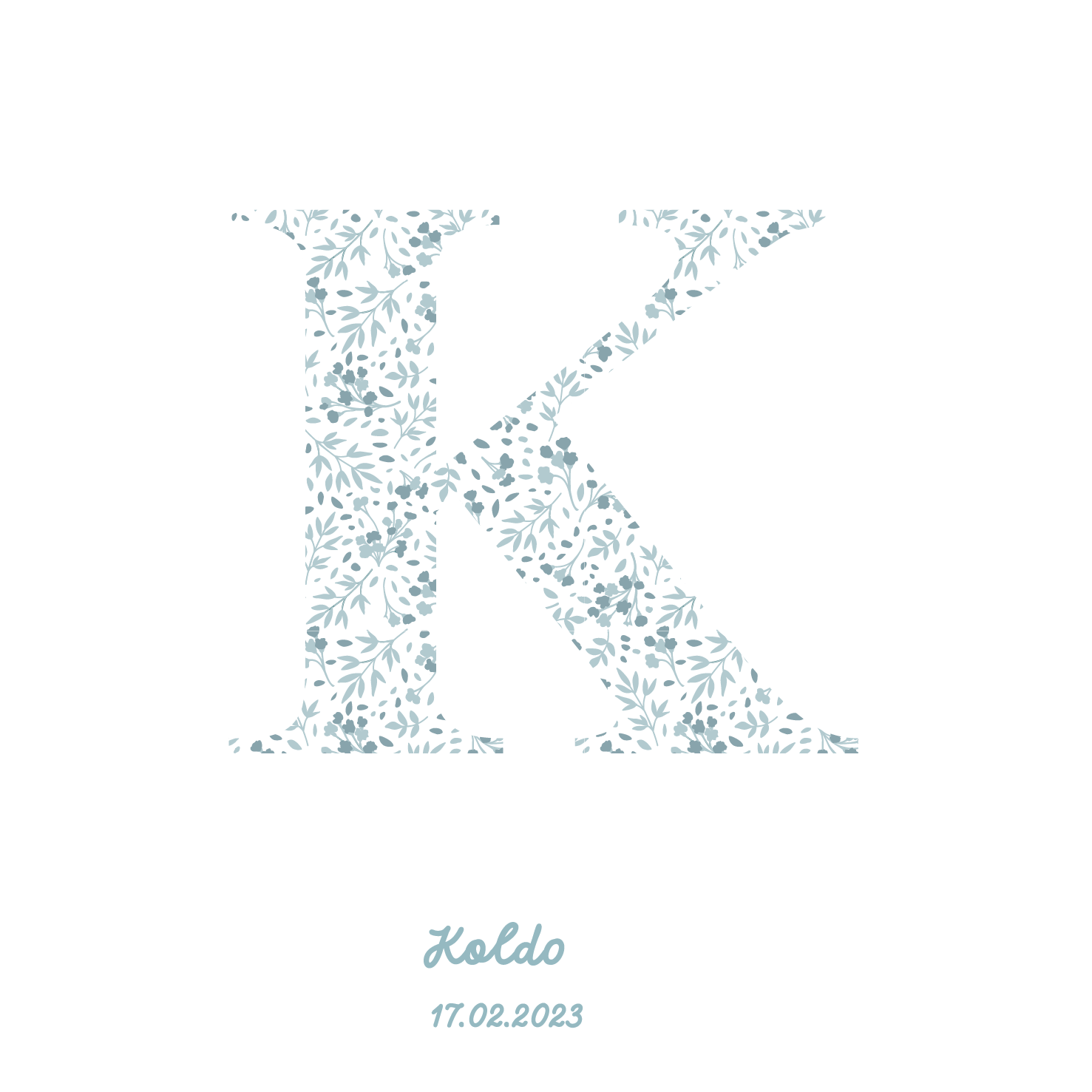 Blue Initial Box