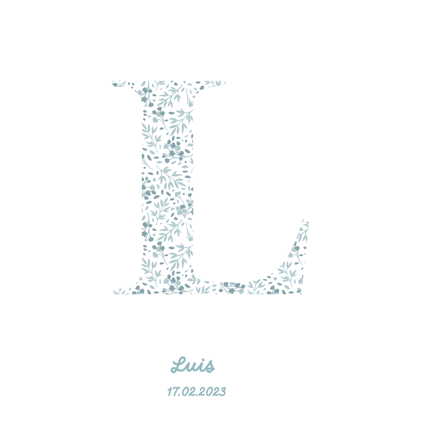 Blue Initial Box